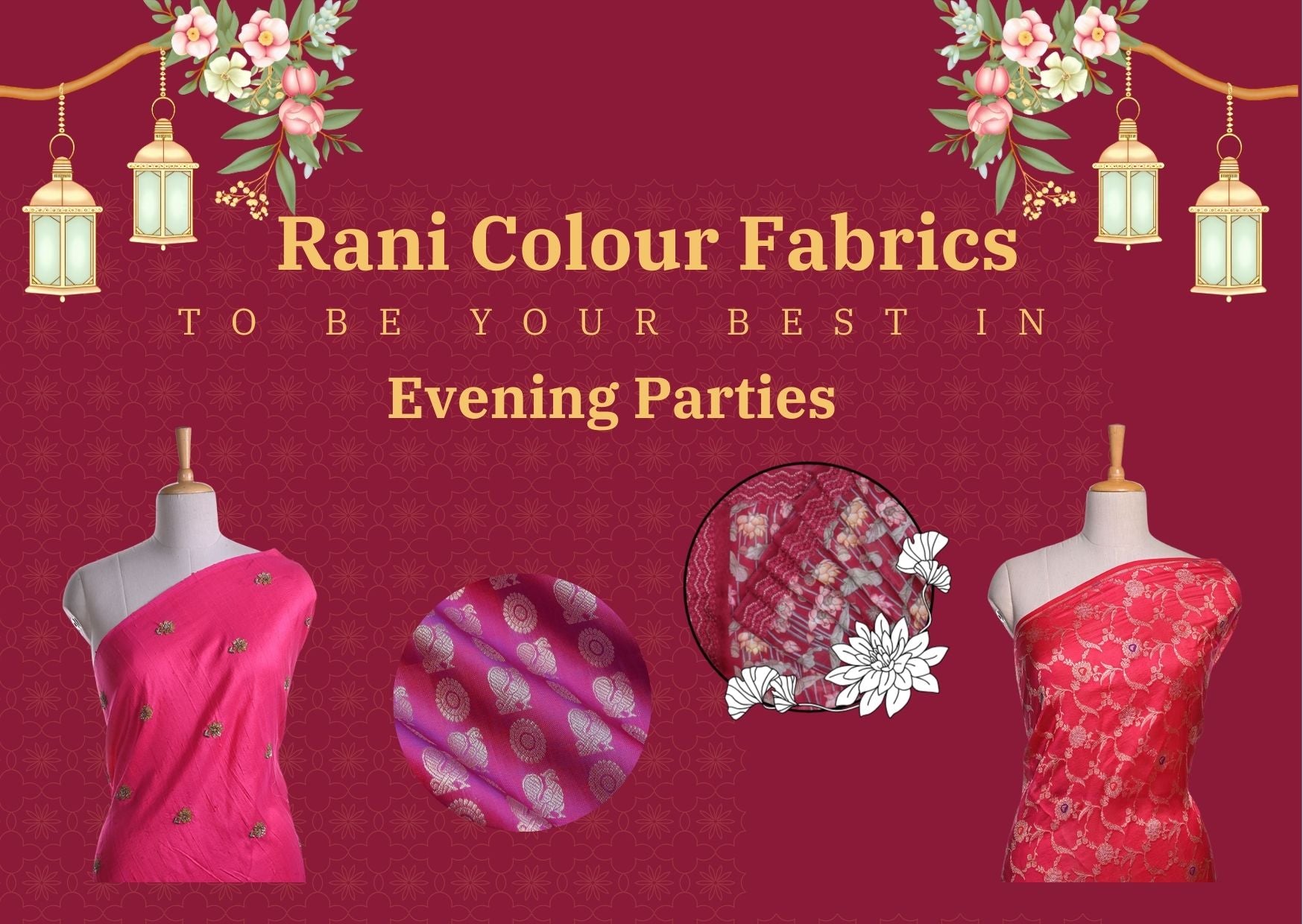 Rani Colour Fabrics to be Your Best in Evening Parties