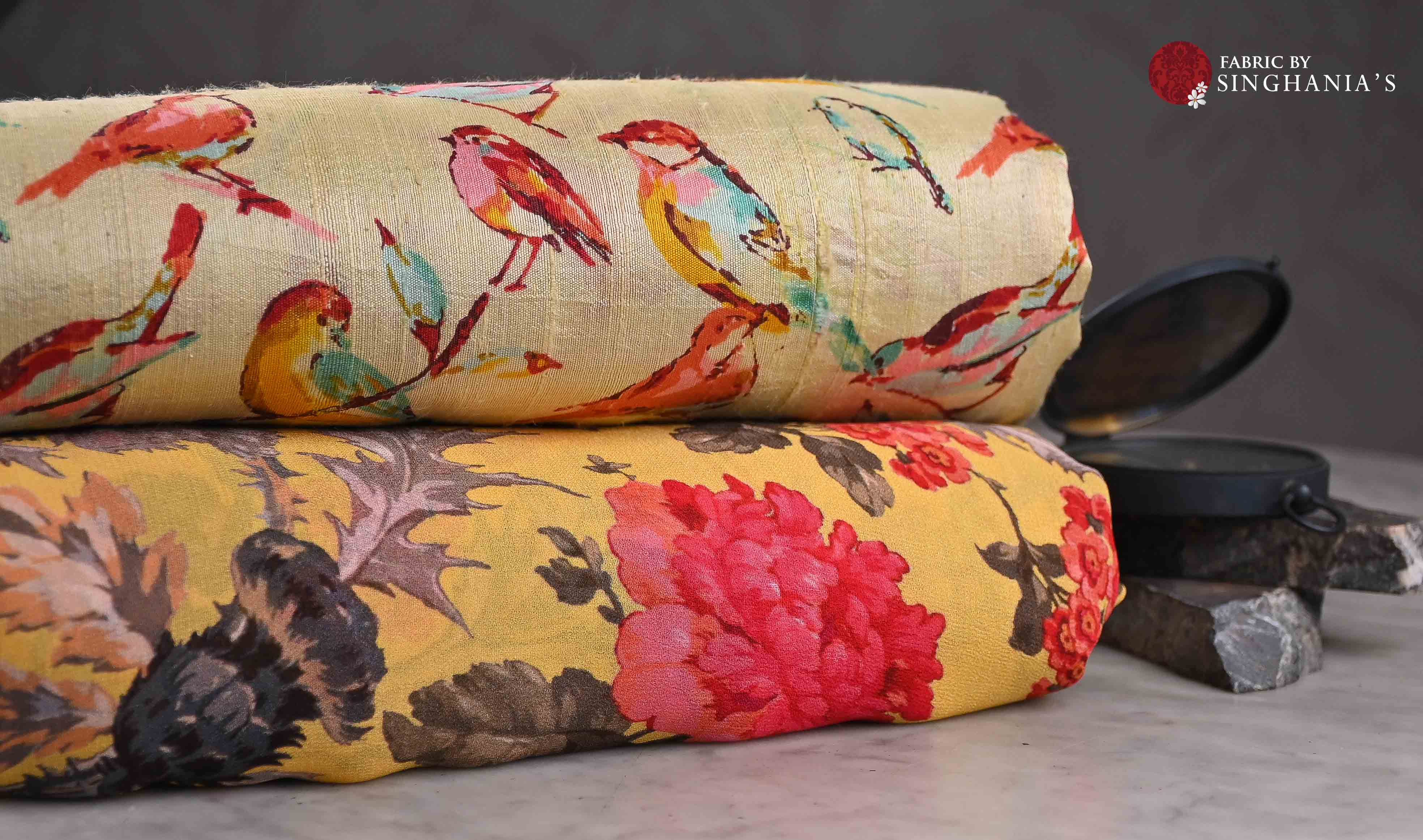 Raw Silk and Georgette