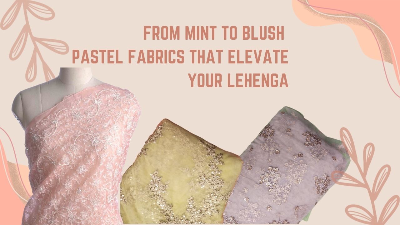 Lehenga Pastel Fabric
