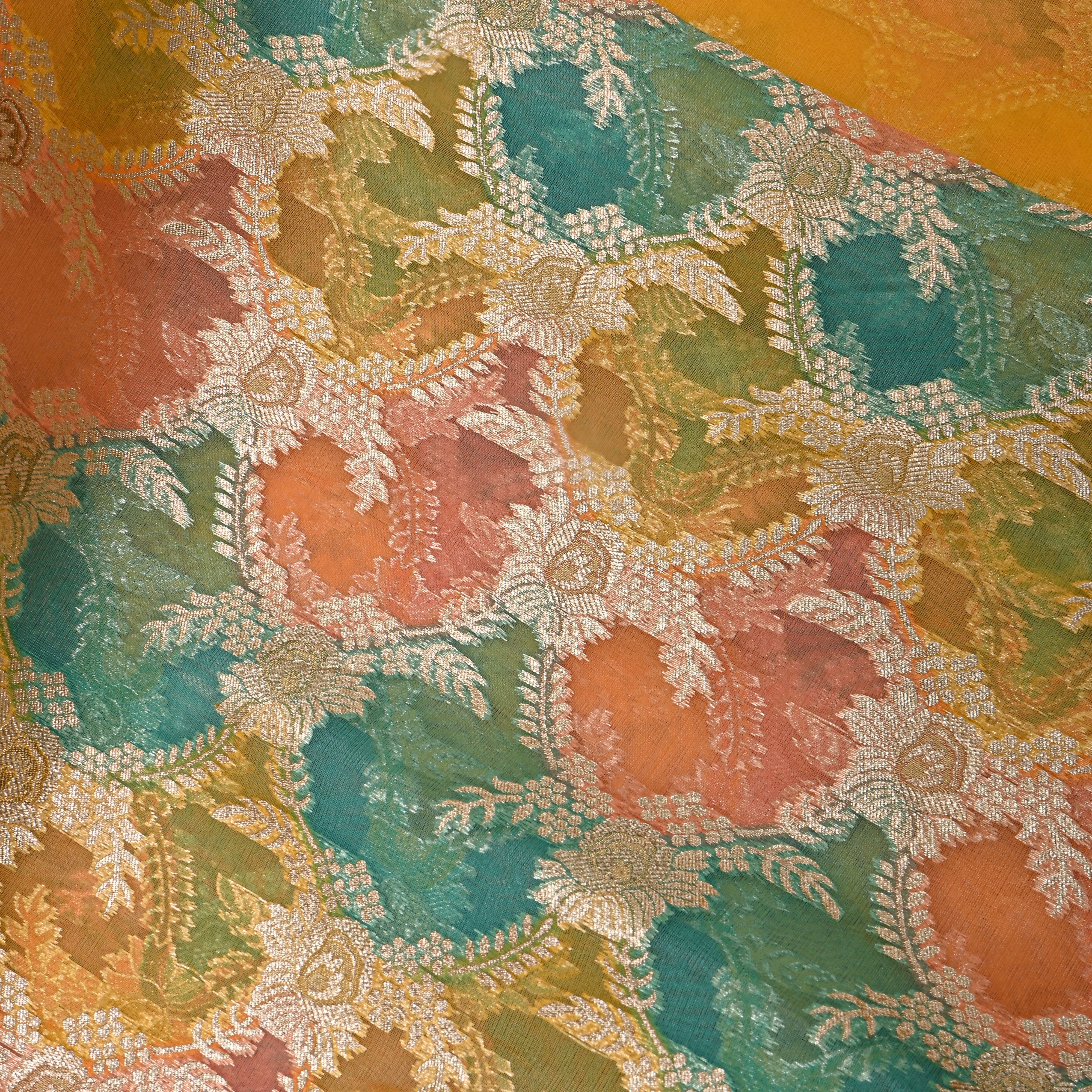Multicolour Gota Patti Embroidered Organza