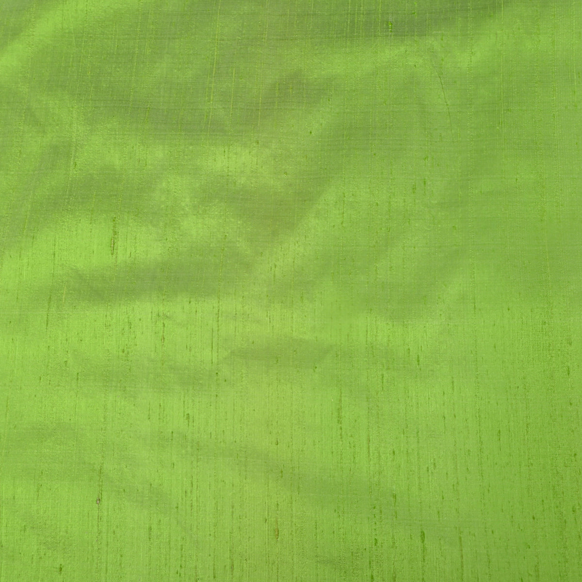 Parrot Green Plain Raw Silk Fabric