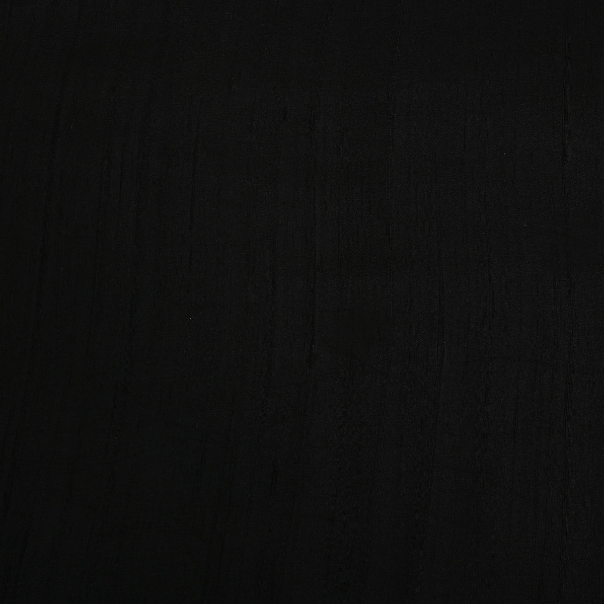 Ebony Plain Raw Silk Fabric
