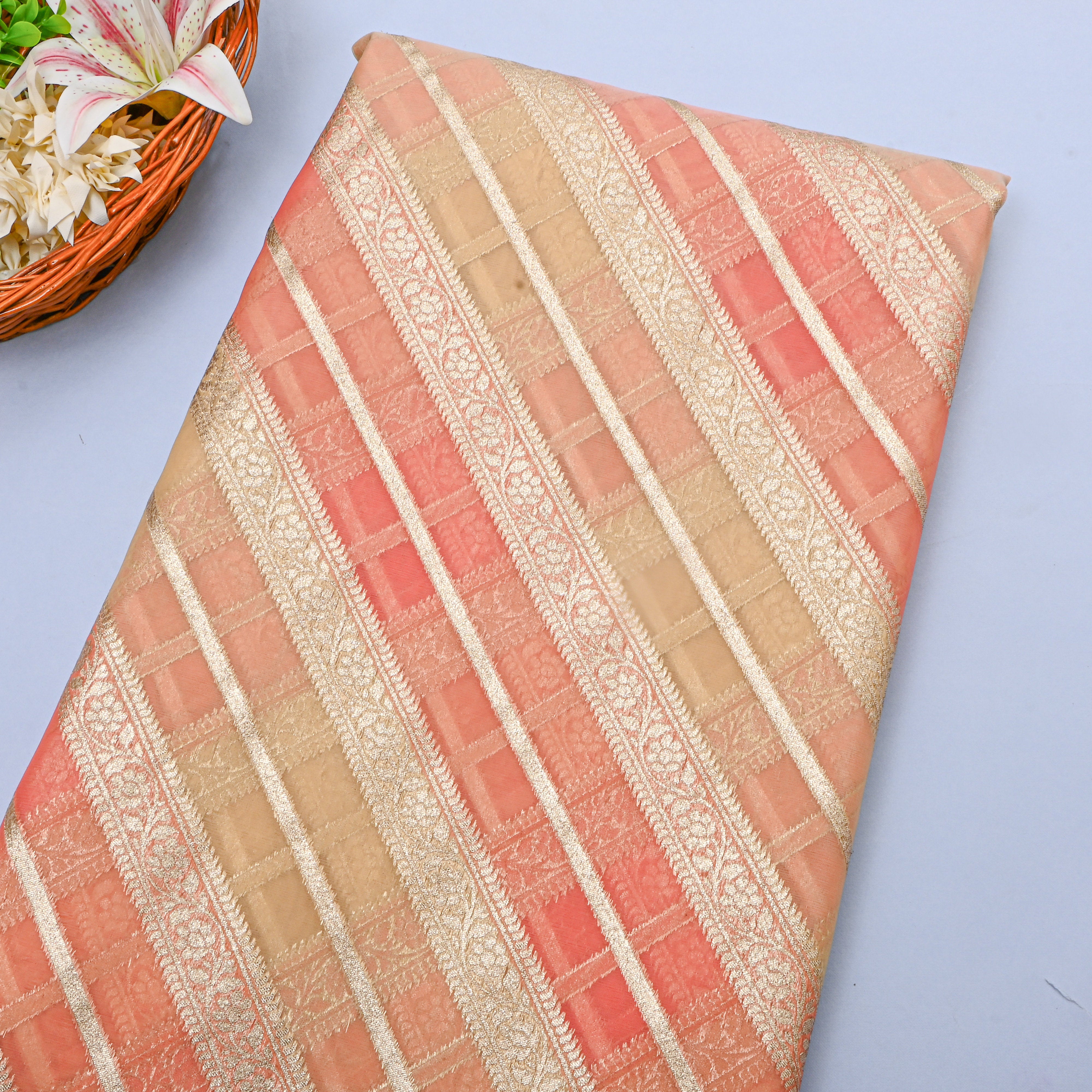 Multicolour Gota Patti Embroidered Organza