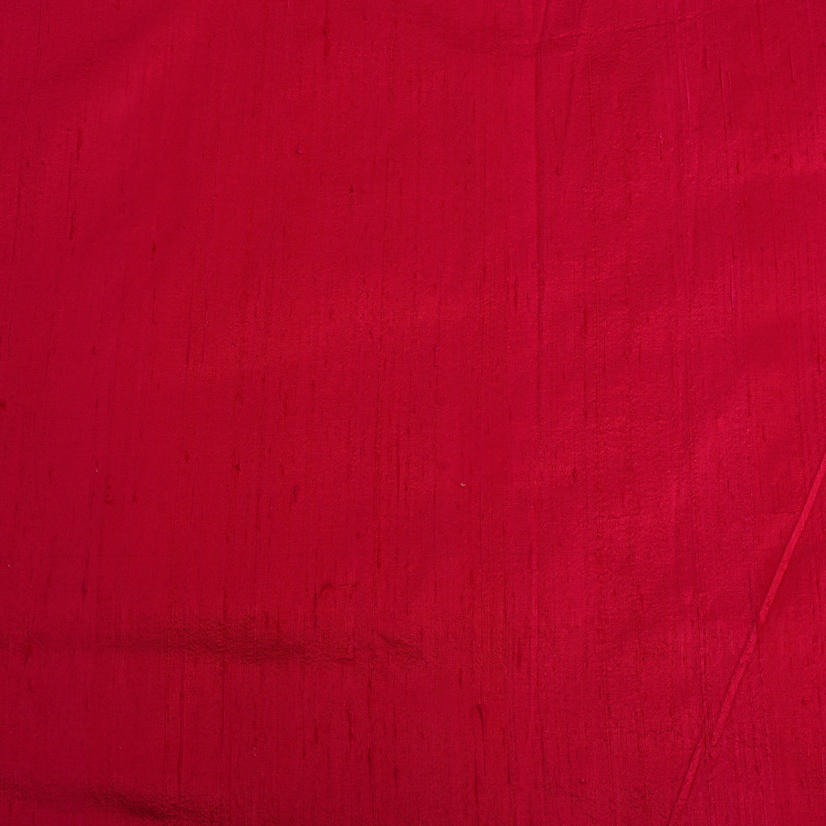 Blood Red Plain Raw Silk Fabric