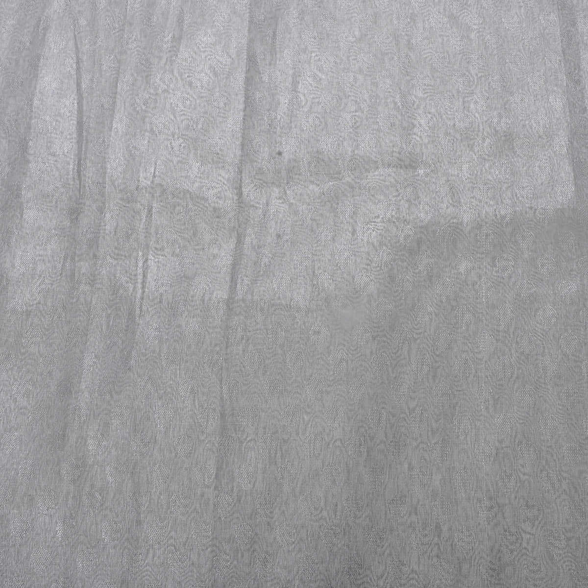 Gray Butti Tissue Fabric