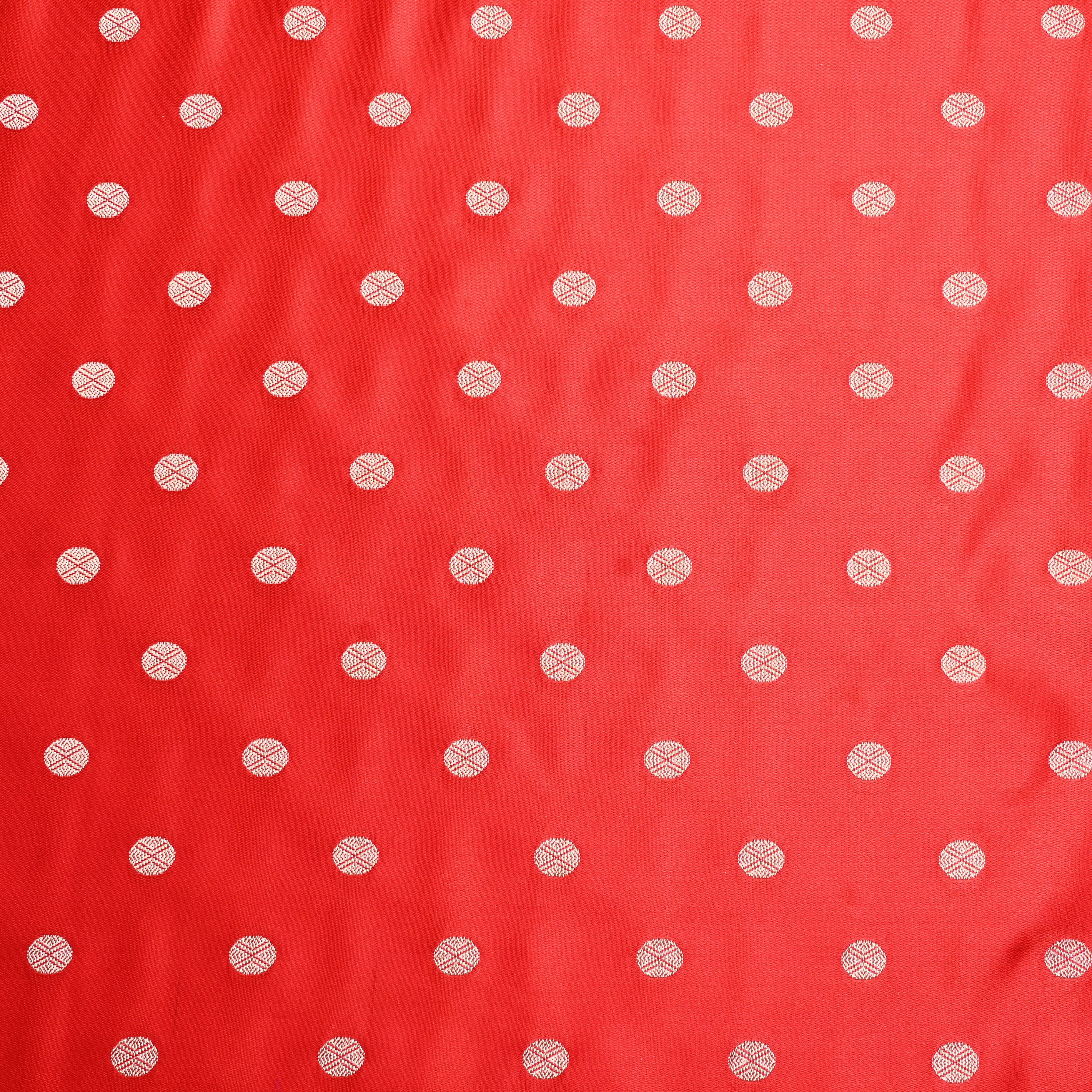 Sunset Orange Banaras Soft Silk Fabric