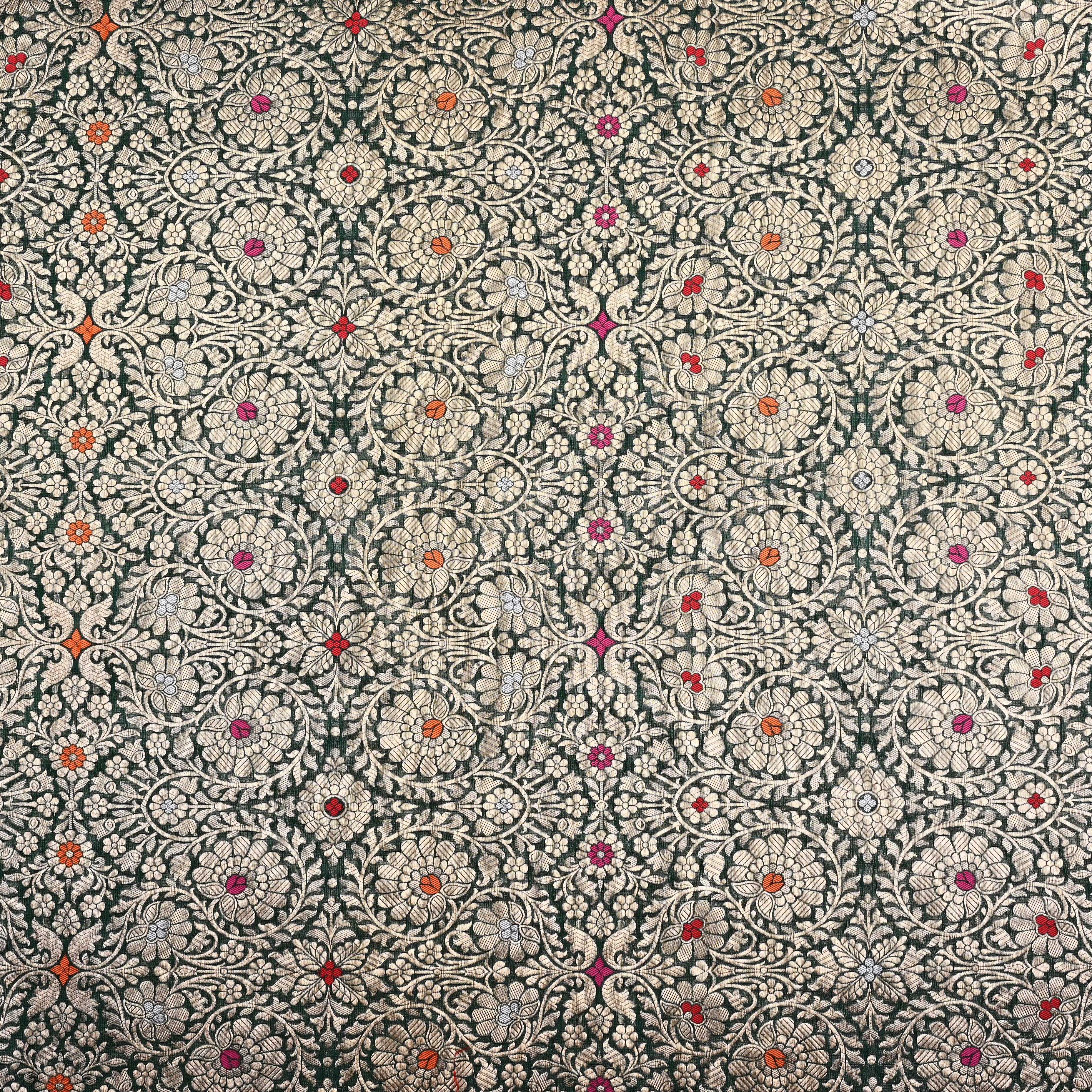 Sea Green Banaras Fabric With Intricate Zari Design