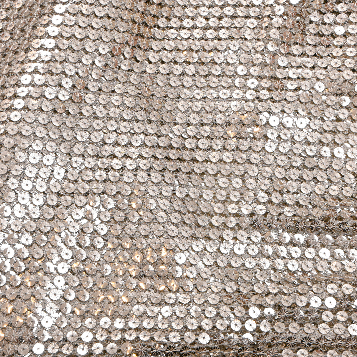 Metallic Silver All-Over Sequin Shimmer Fabric