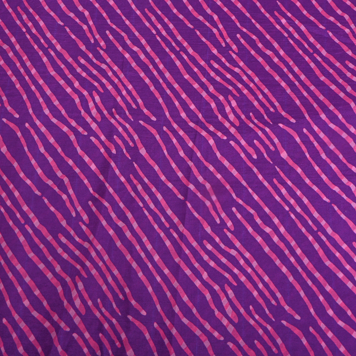 Grape Purple Wave Stripe Digital Print Silk Fabric