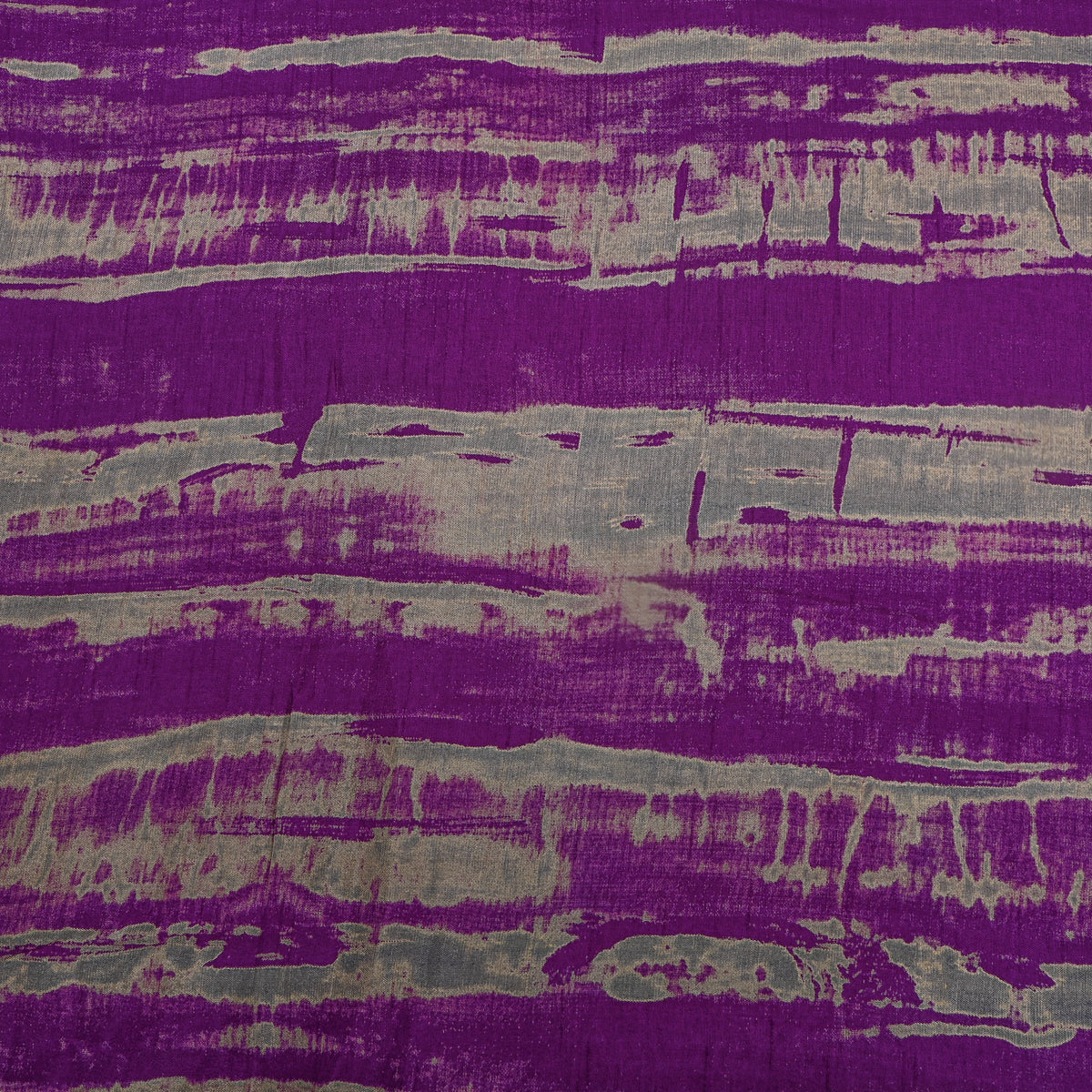 Plum Purple Brushstroke Abstract Digital Print Satin Fabric