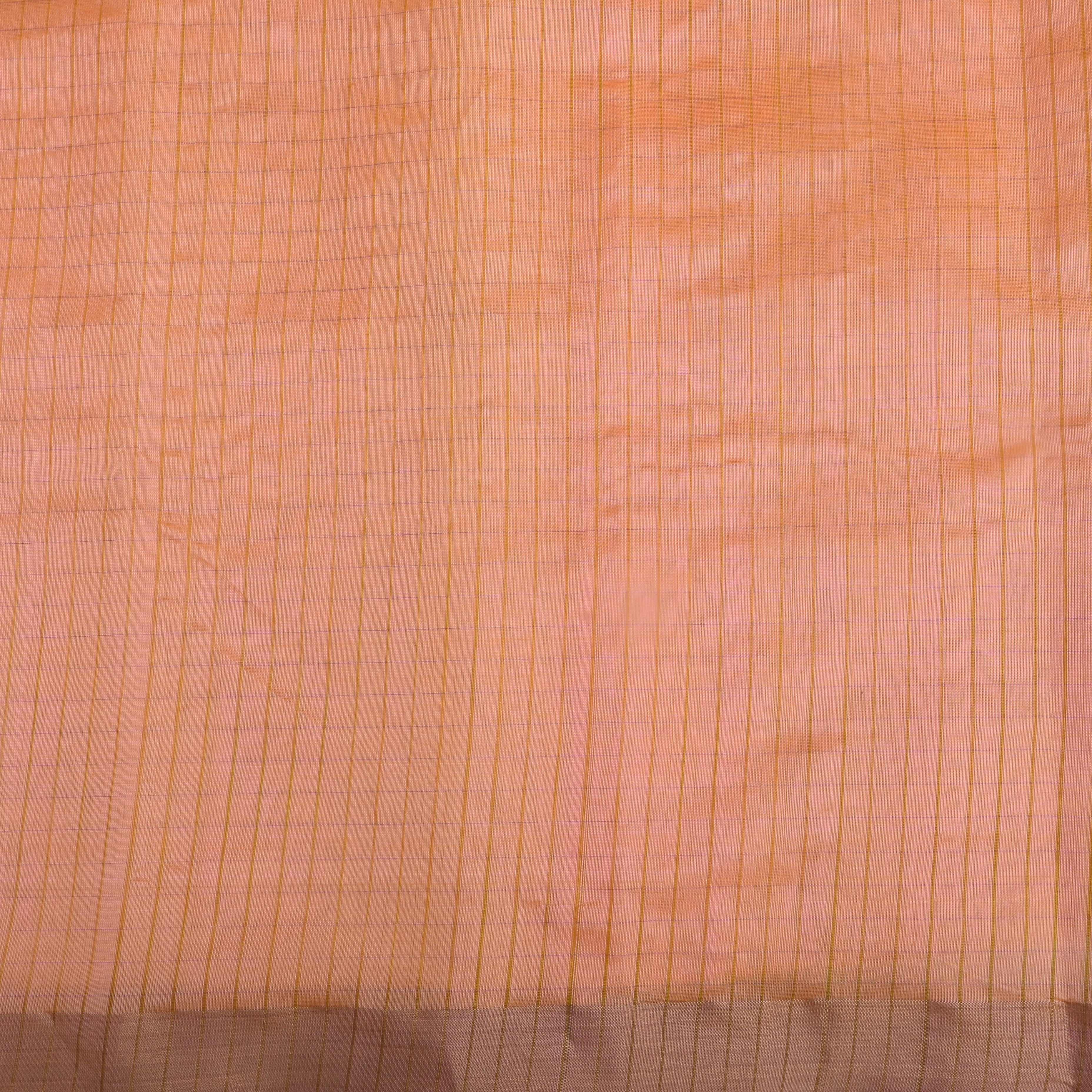 Pastel Pink Silk Fabric With Zari Border