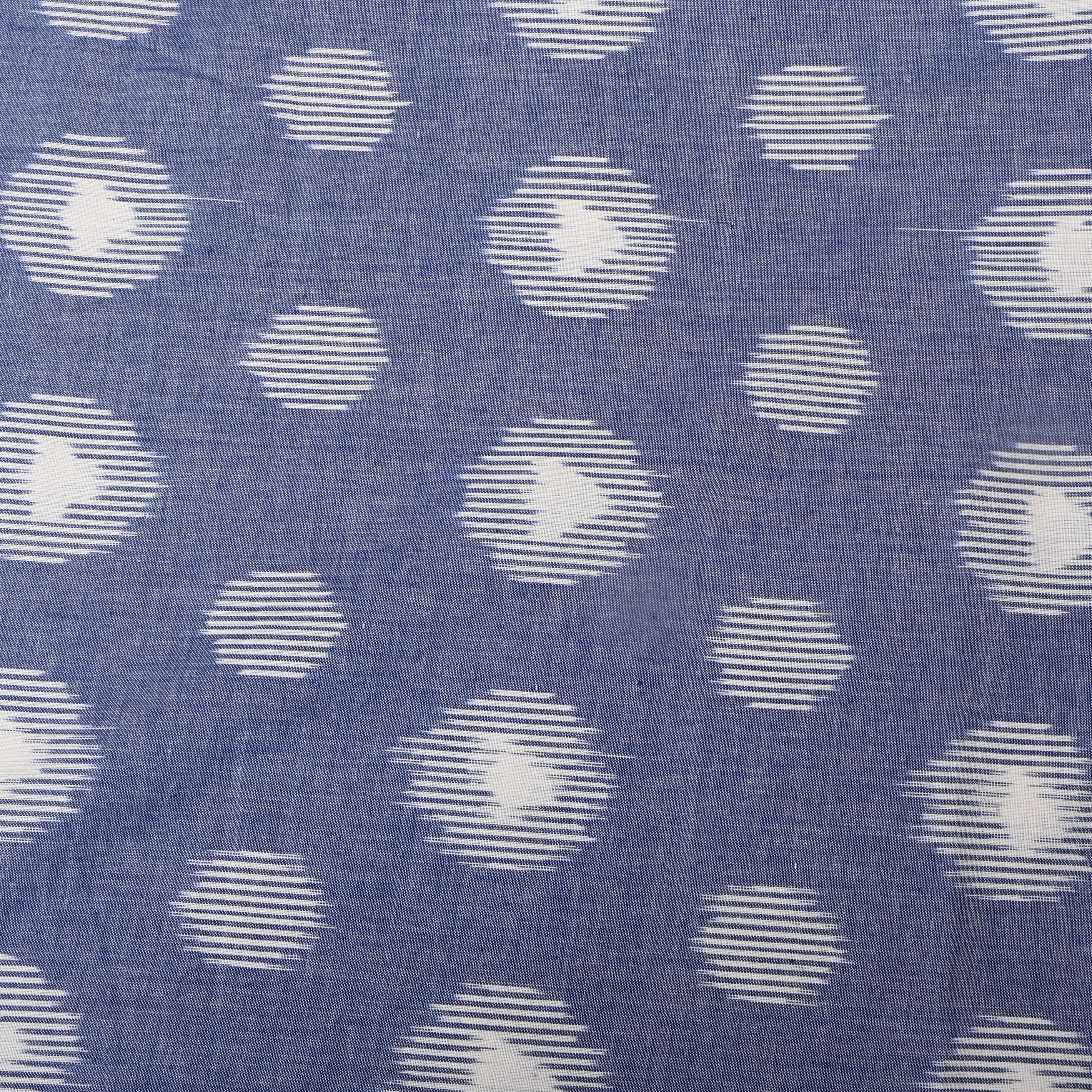 Ash Grey Ikat Cotton Fabric