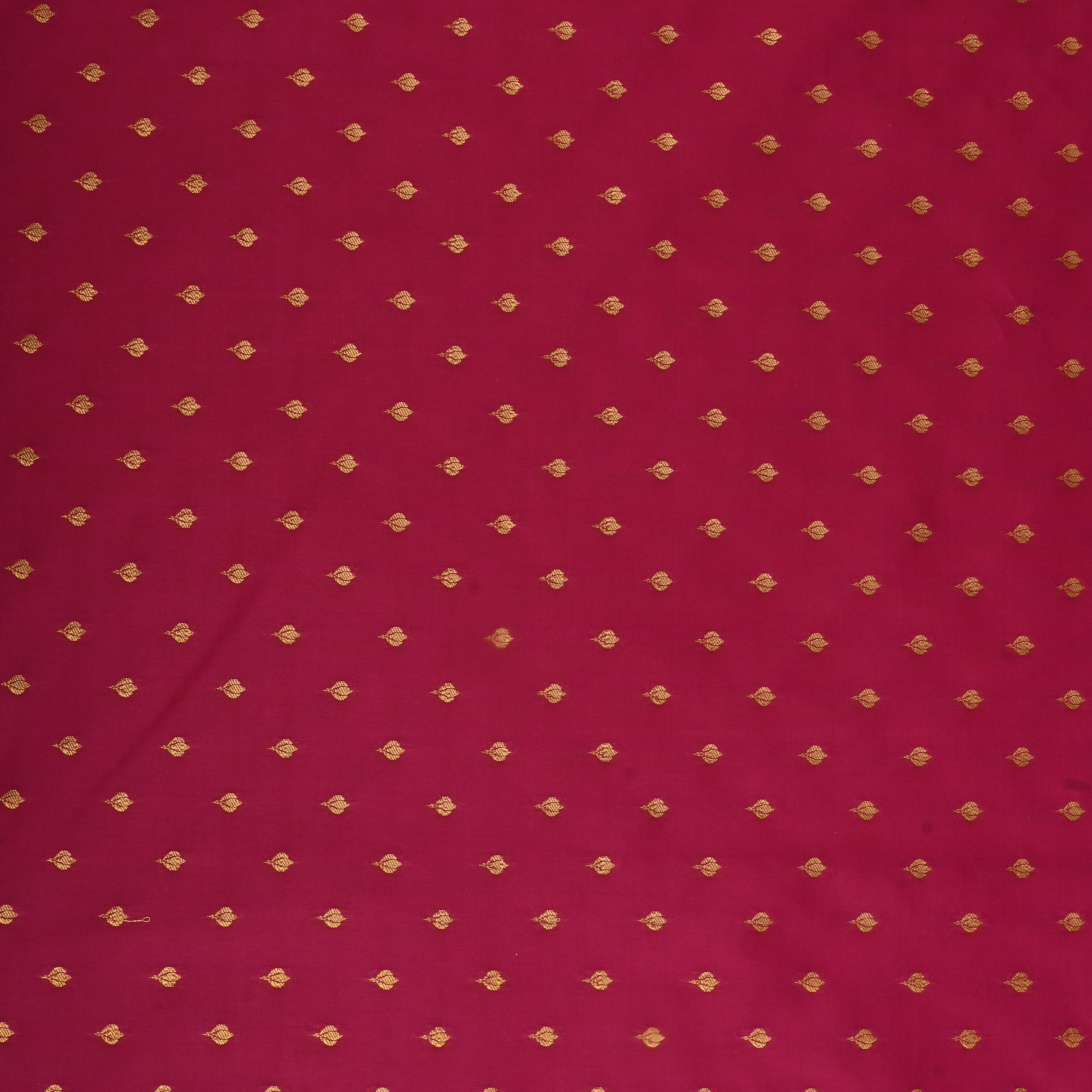 Raspberry Pink Jamawar Silk Fabric