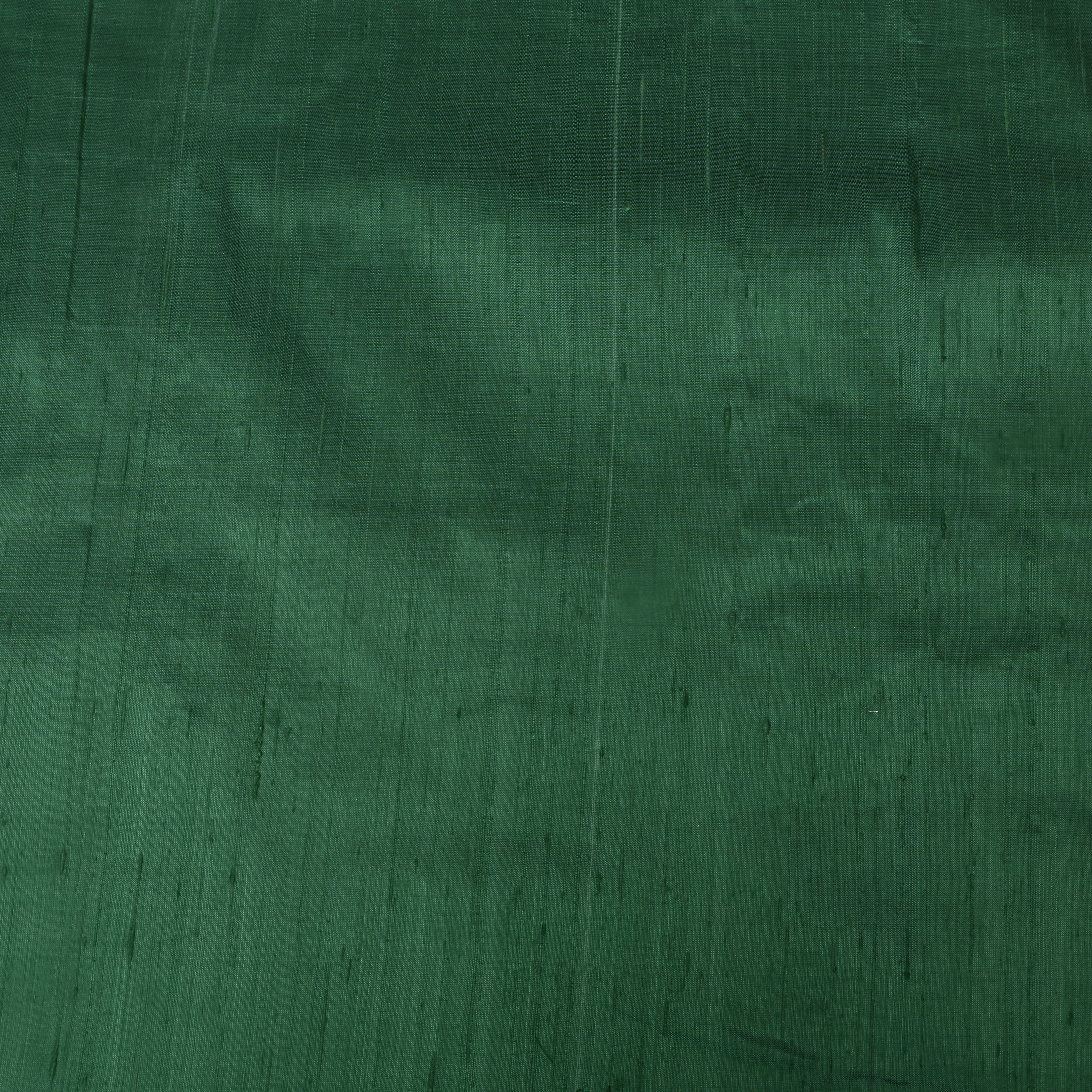 Plain Bottle Green Dupion Silk Fabric
