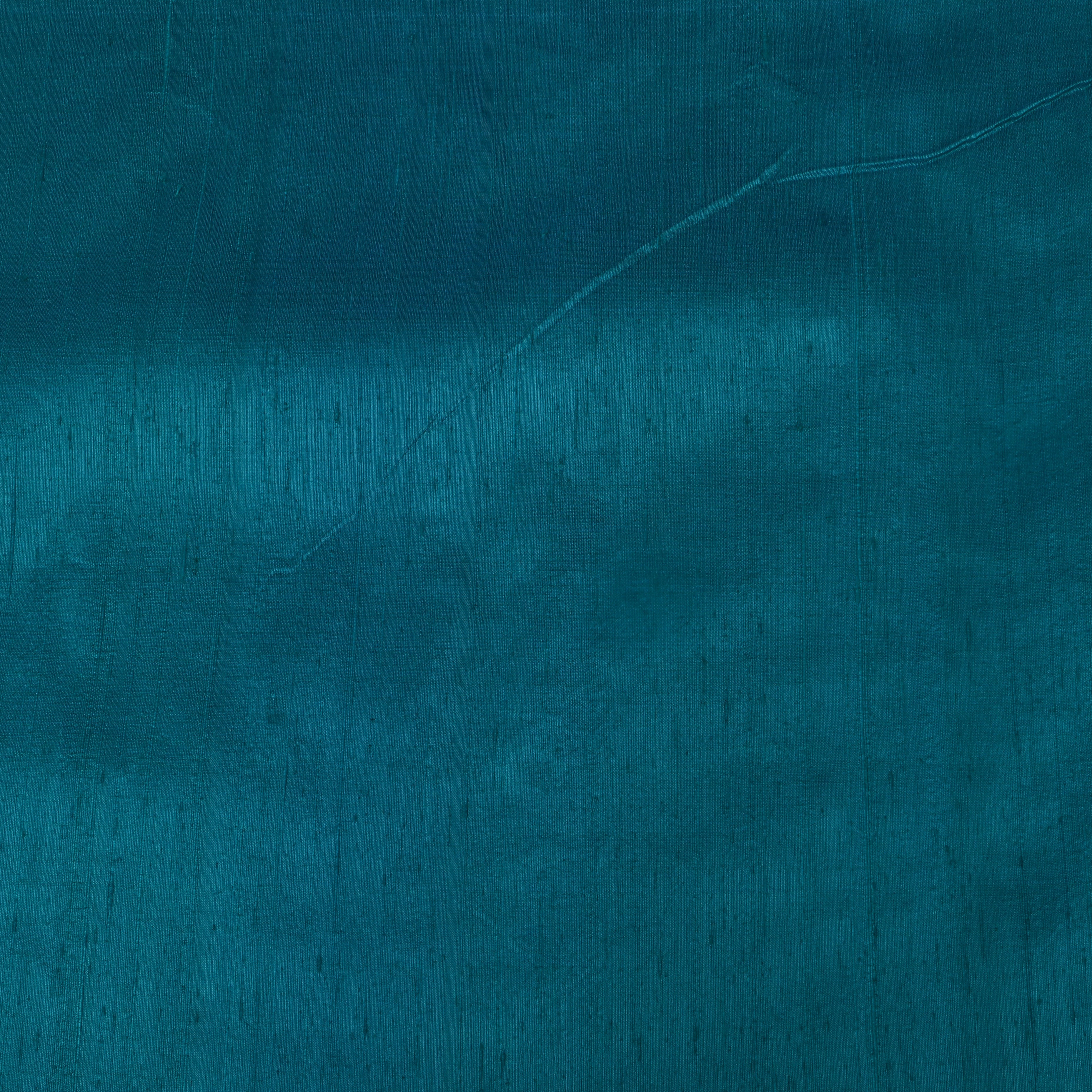 Deep Ocean Blue Plain Silk