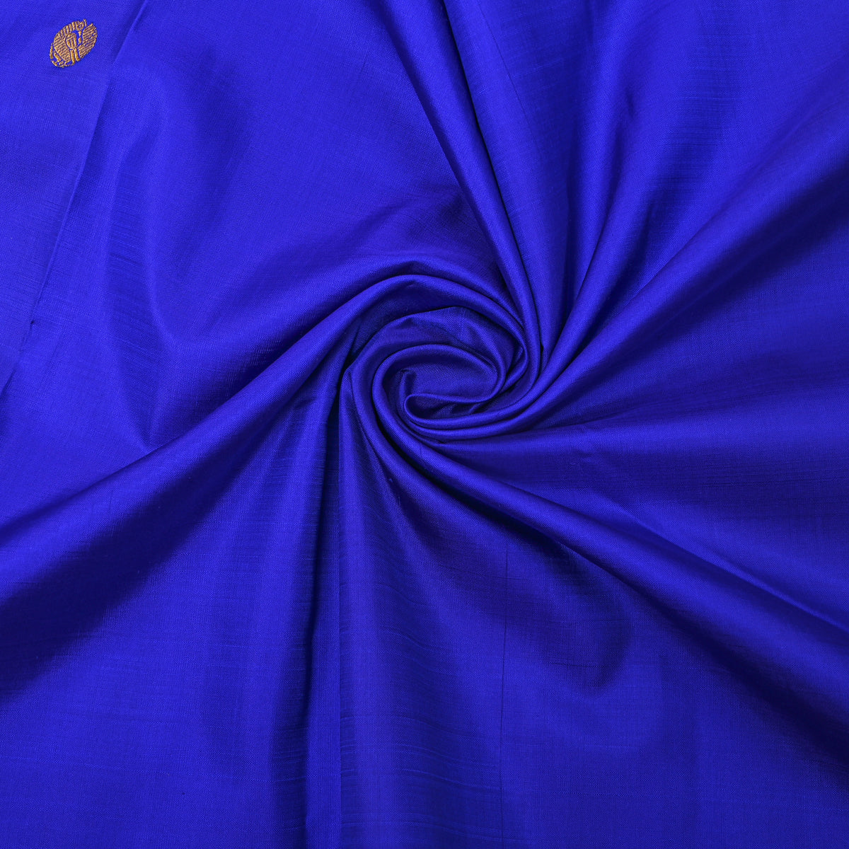 Bluebell Gold Zari Peacock Butti Kanjivaram Silk Fabric