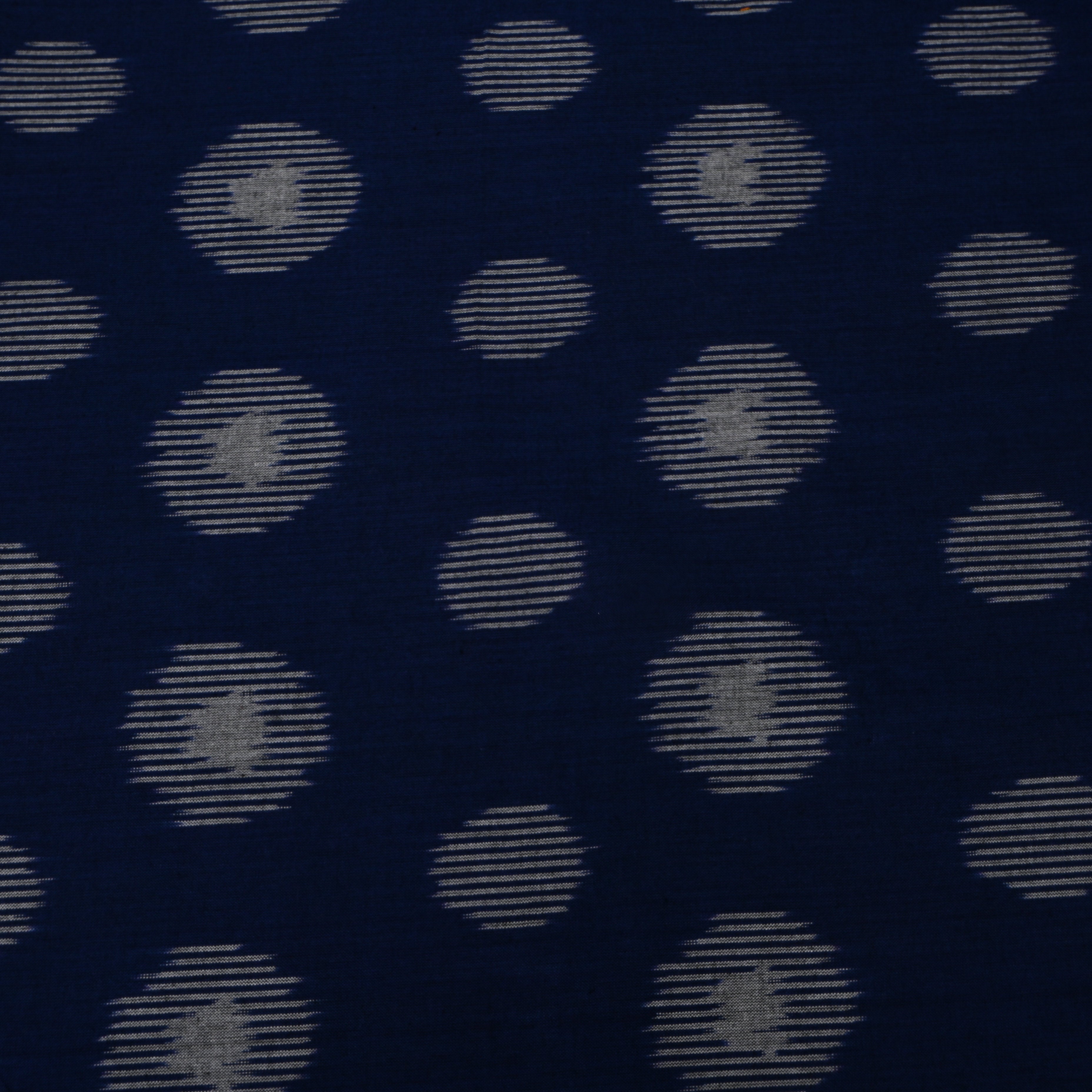 Navy Blue Iktara Weave Cotton