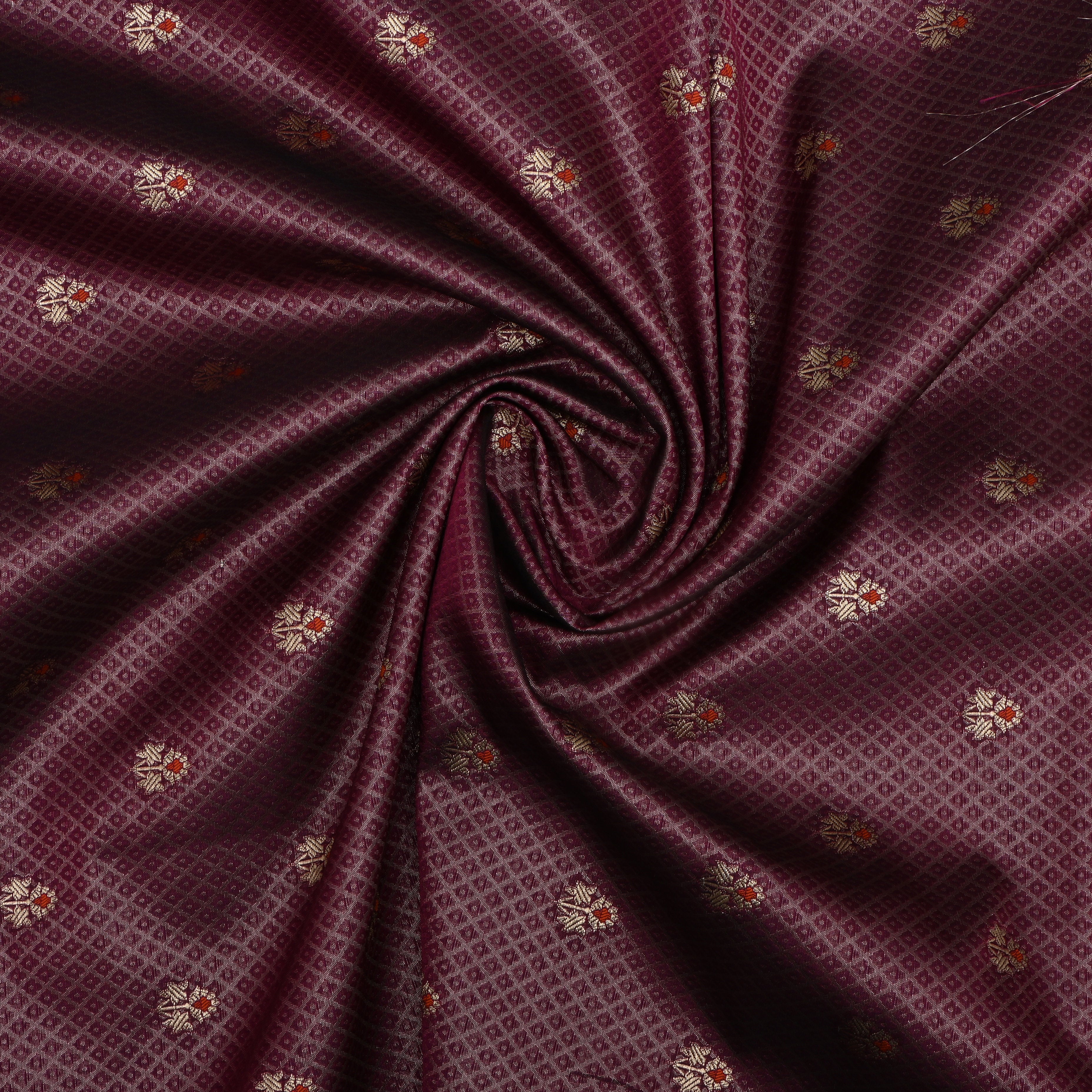 Plum Purple Banaras With Intricate Design