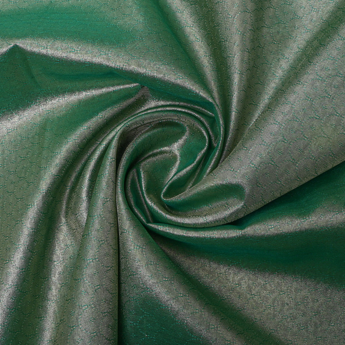 Jade Gold Zari Self Weave Jamawar Silk Fabric