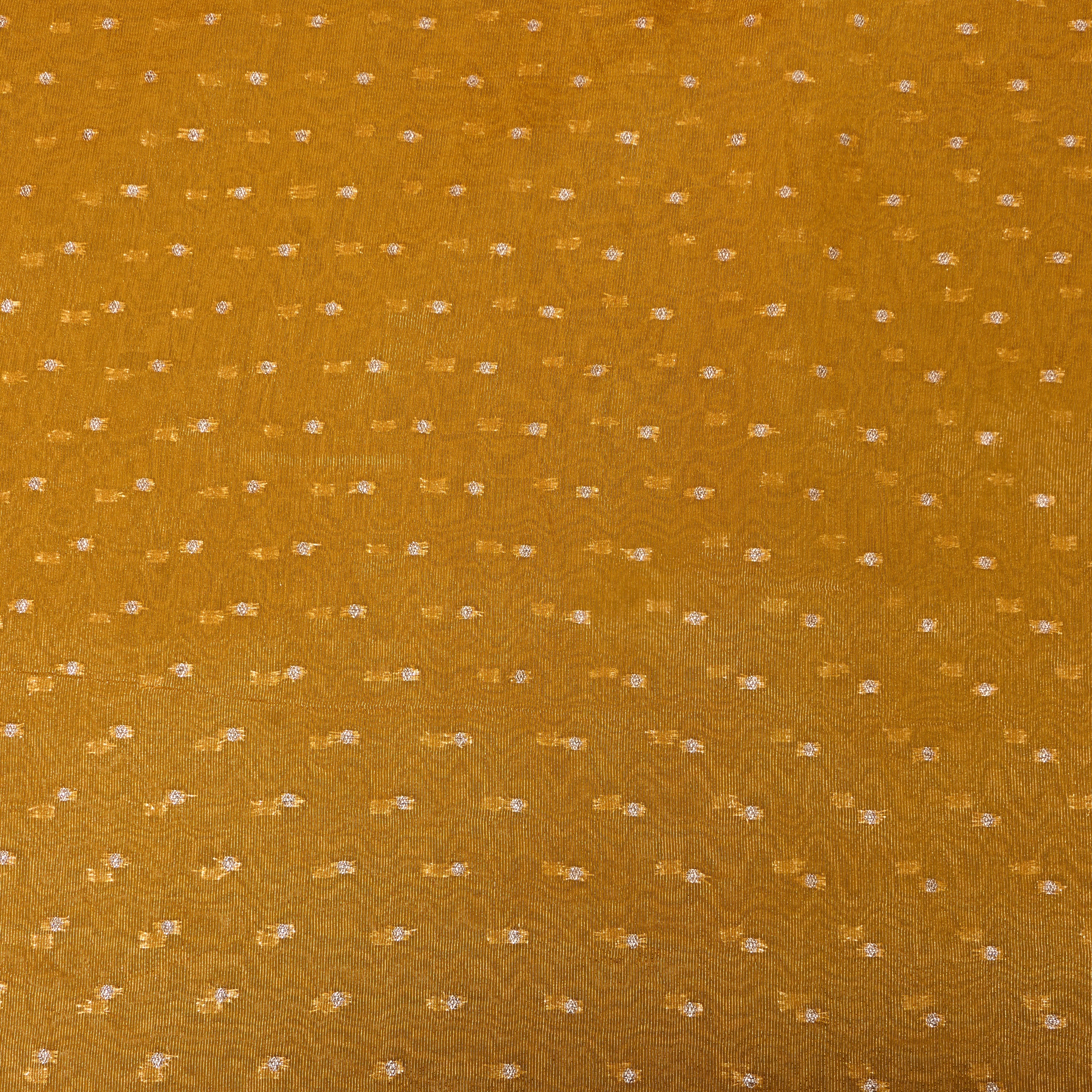 Golden Mustard Butti Jamawar Tissue