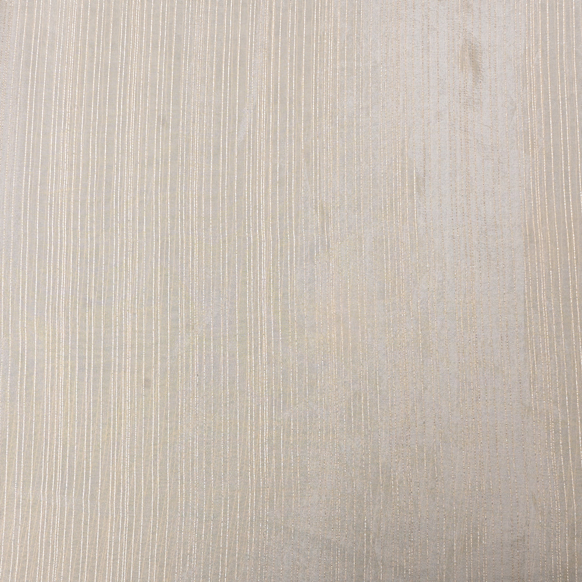 Beige Self-Stripe Jamawar Silk Fabric