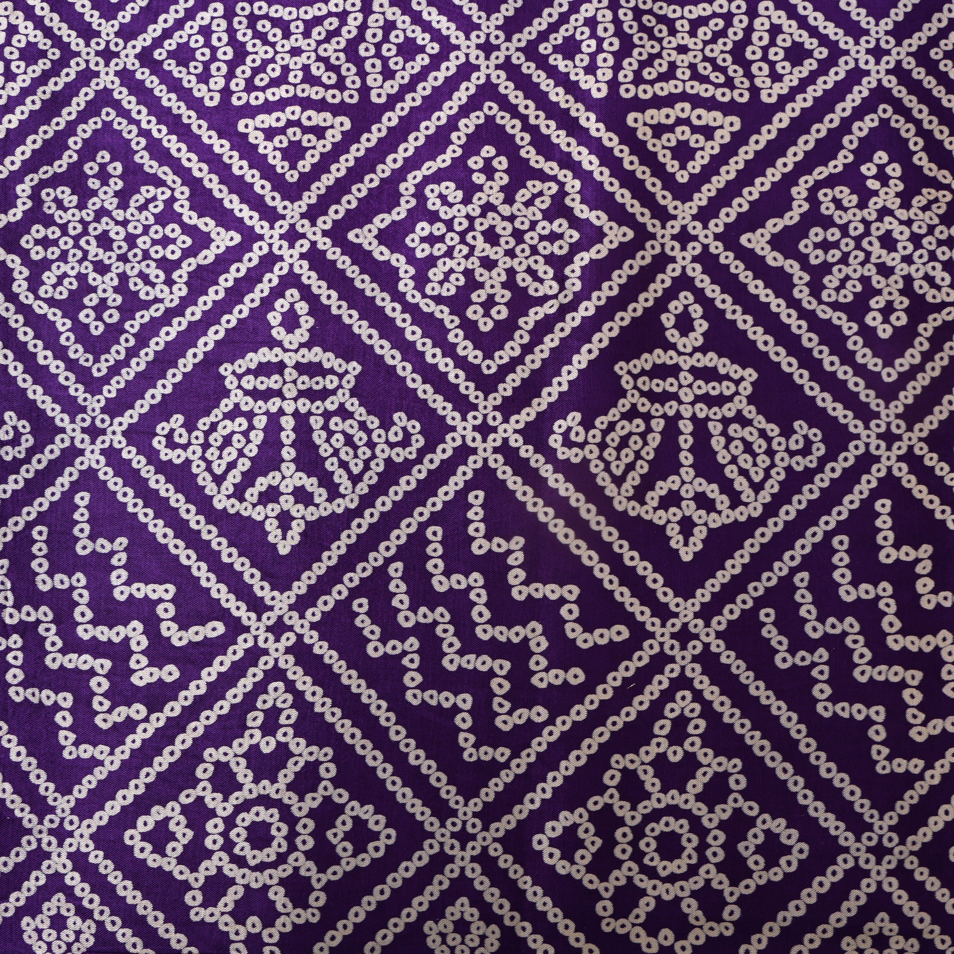 Magenta Jamawar Silk With Woven Diamond Motifs