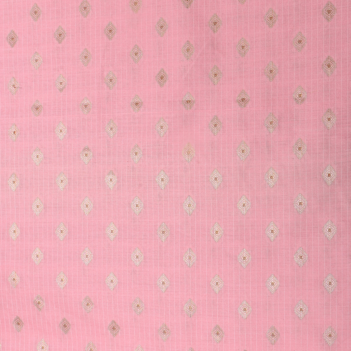 Lavender Dual Tone Zari Self Weave Banarasi Silk Fabric
