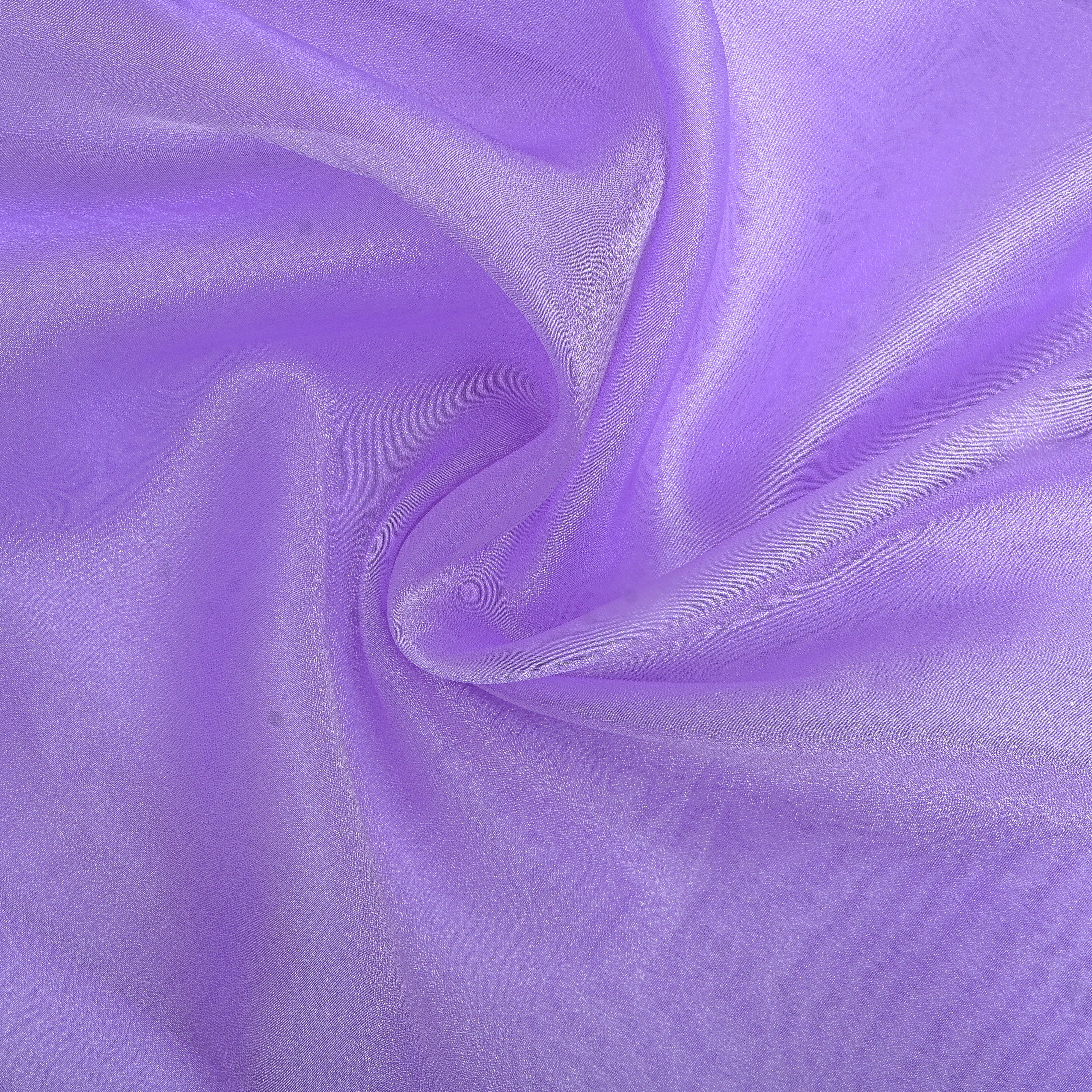 Bright Shimmery Lavender Plain Organza Fabric