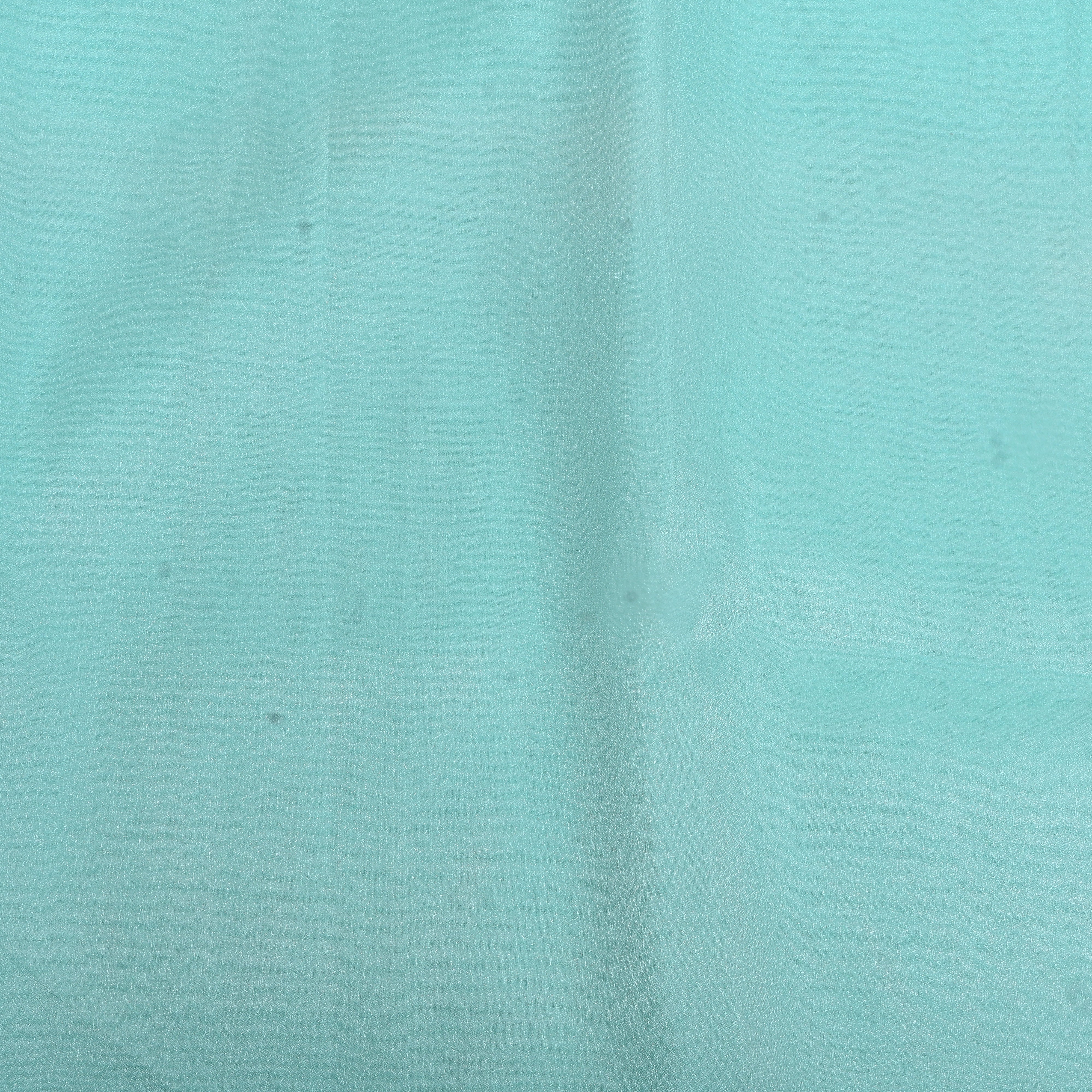 Light Shimmery Turquoise Plain Organza Fabric