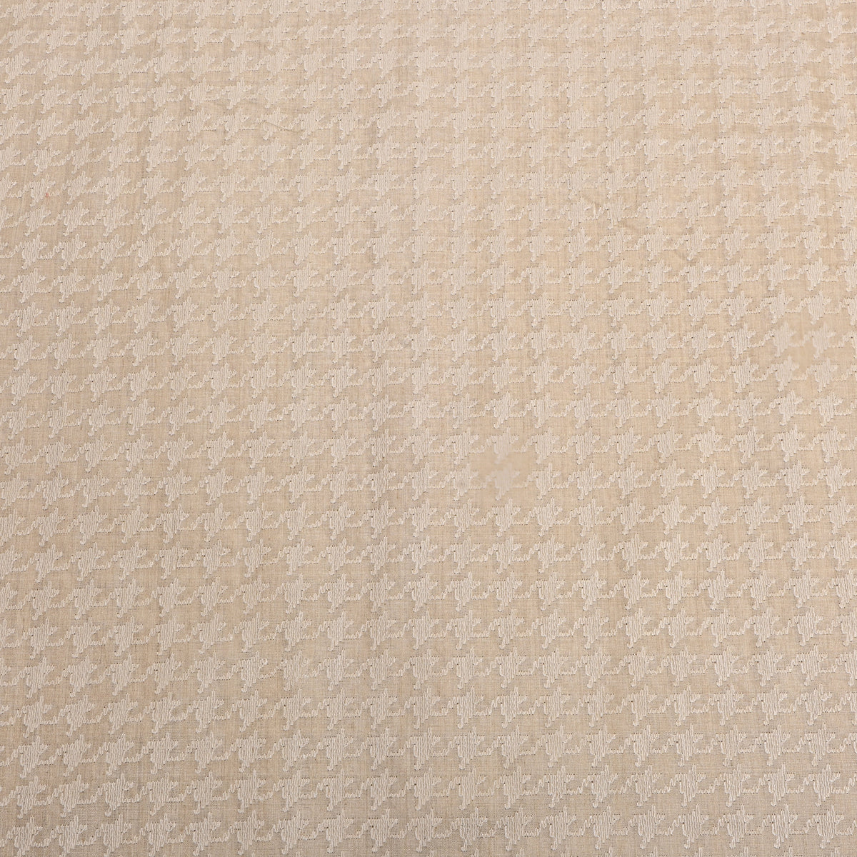 Golden Beige Thread Embroidery Munga Tussar Fabric