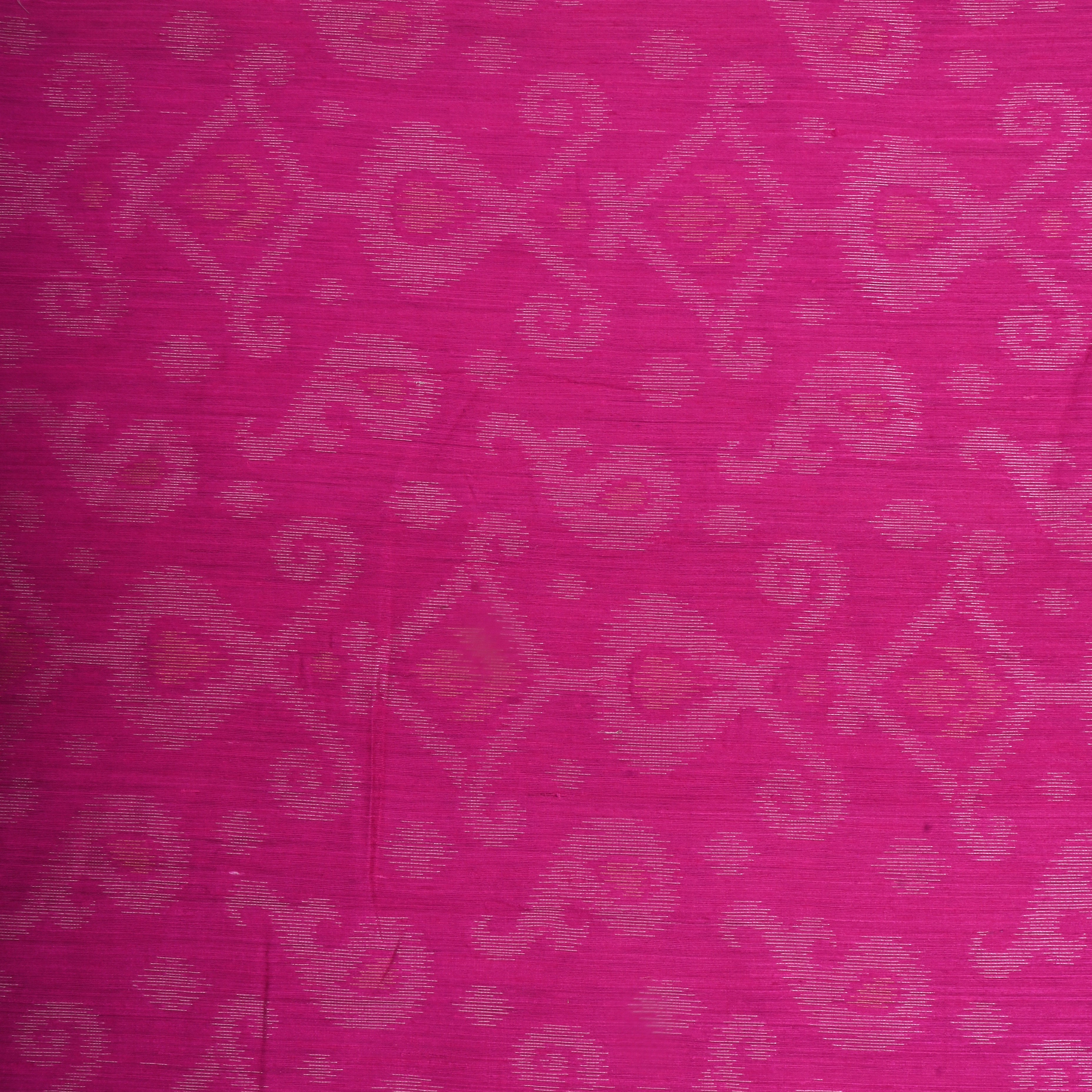 Rose Pink Matka Jamawar Fabric With Woven Patterns