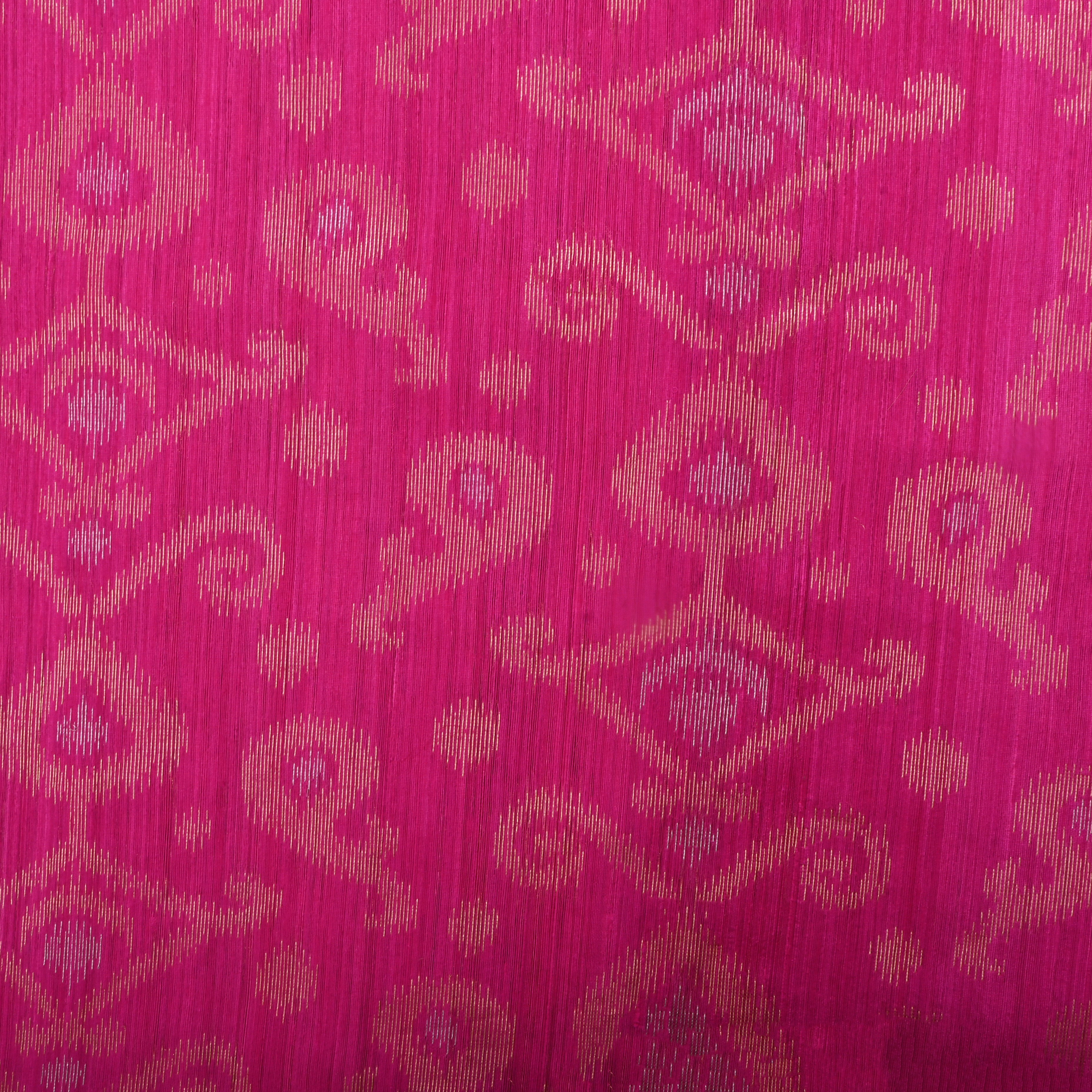 Pink Matka Jamawar Fabric With Woven Patterns
