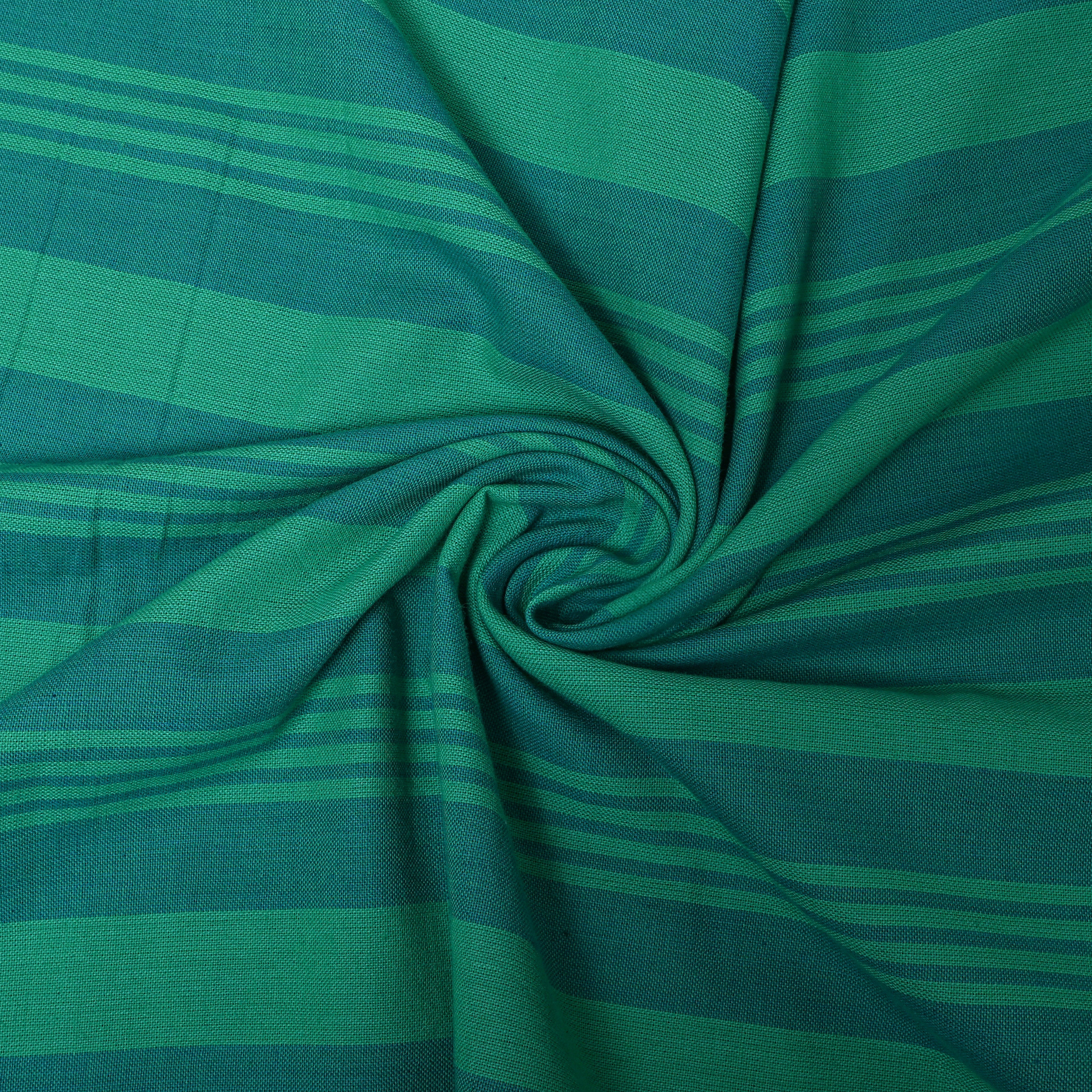 Green Blue Check Cotton Fabric