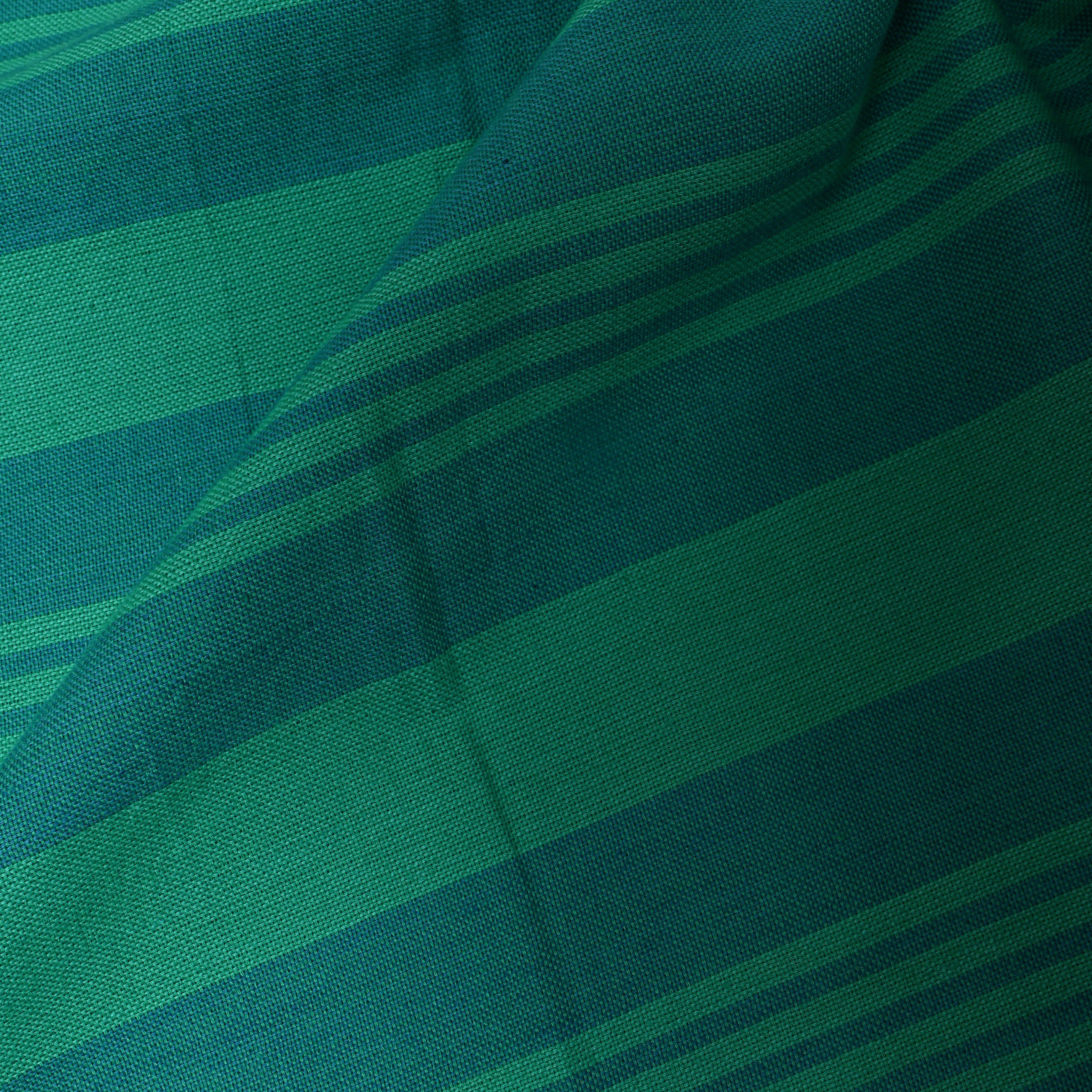 Green Blue Check Cotton Fabric