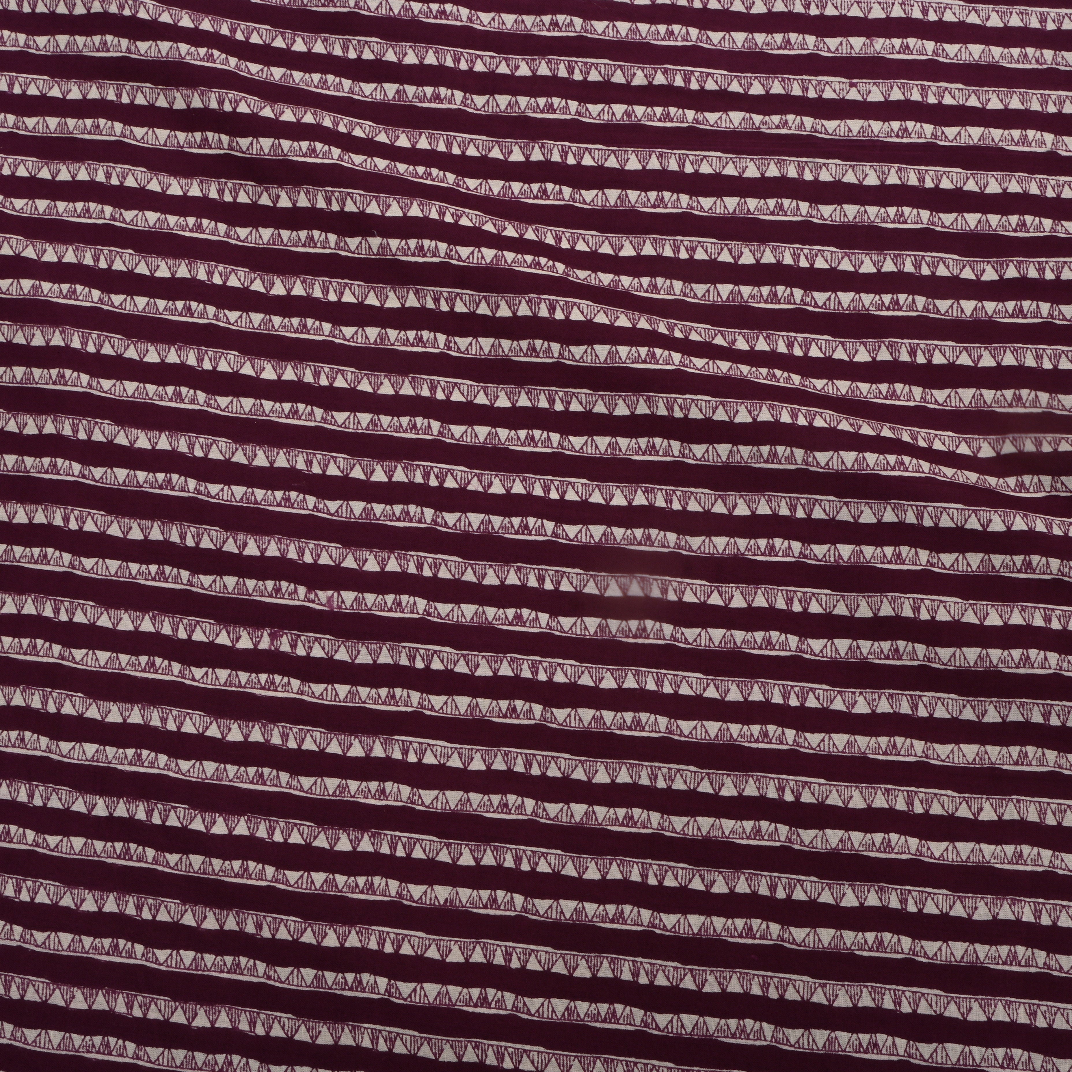 Plum Purple Printed Cotton Fabric
