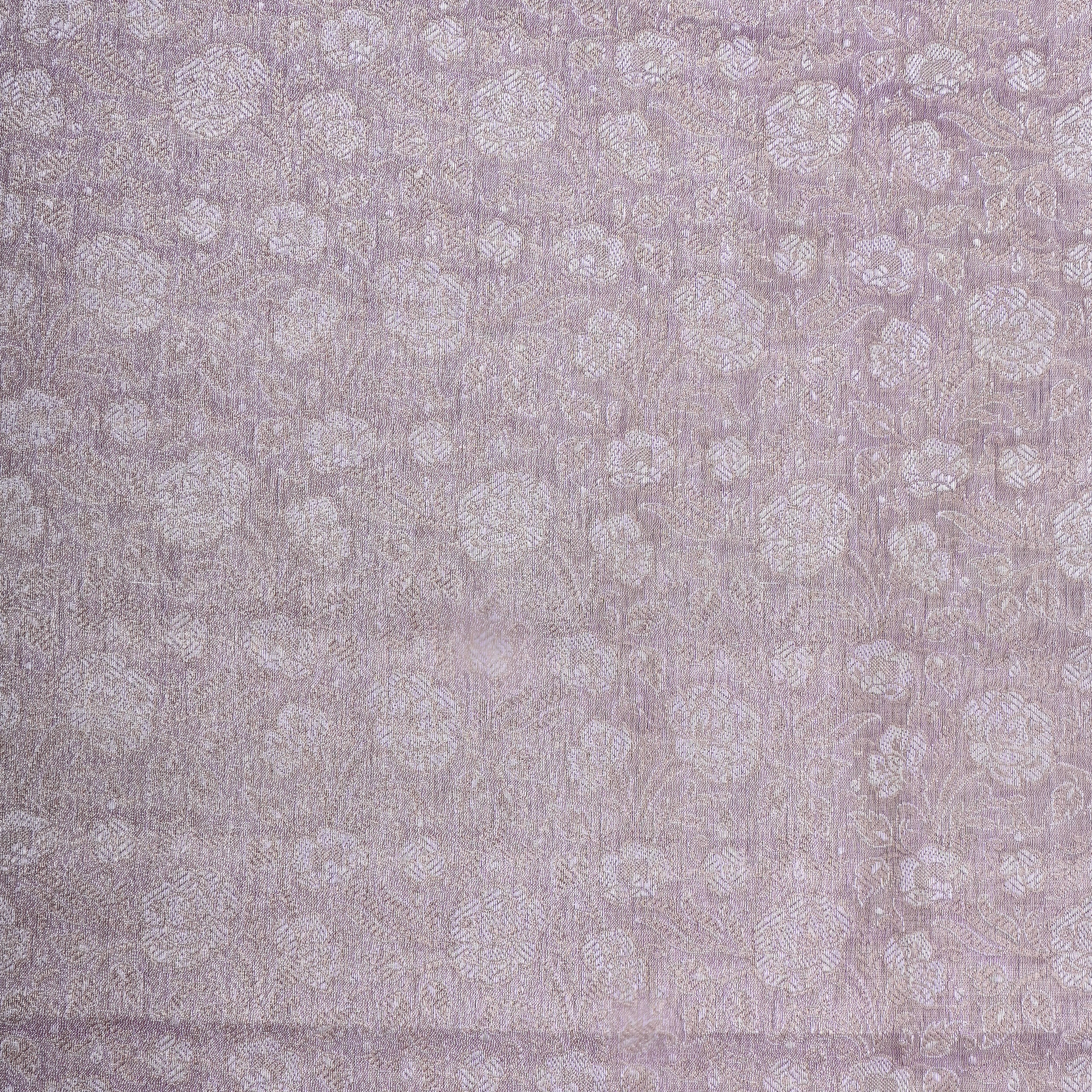 Vintage Pink Zari Weave Tissue Fabric