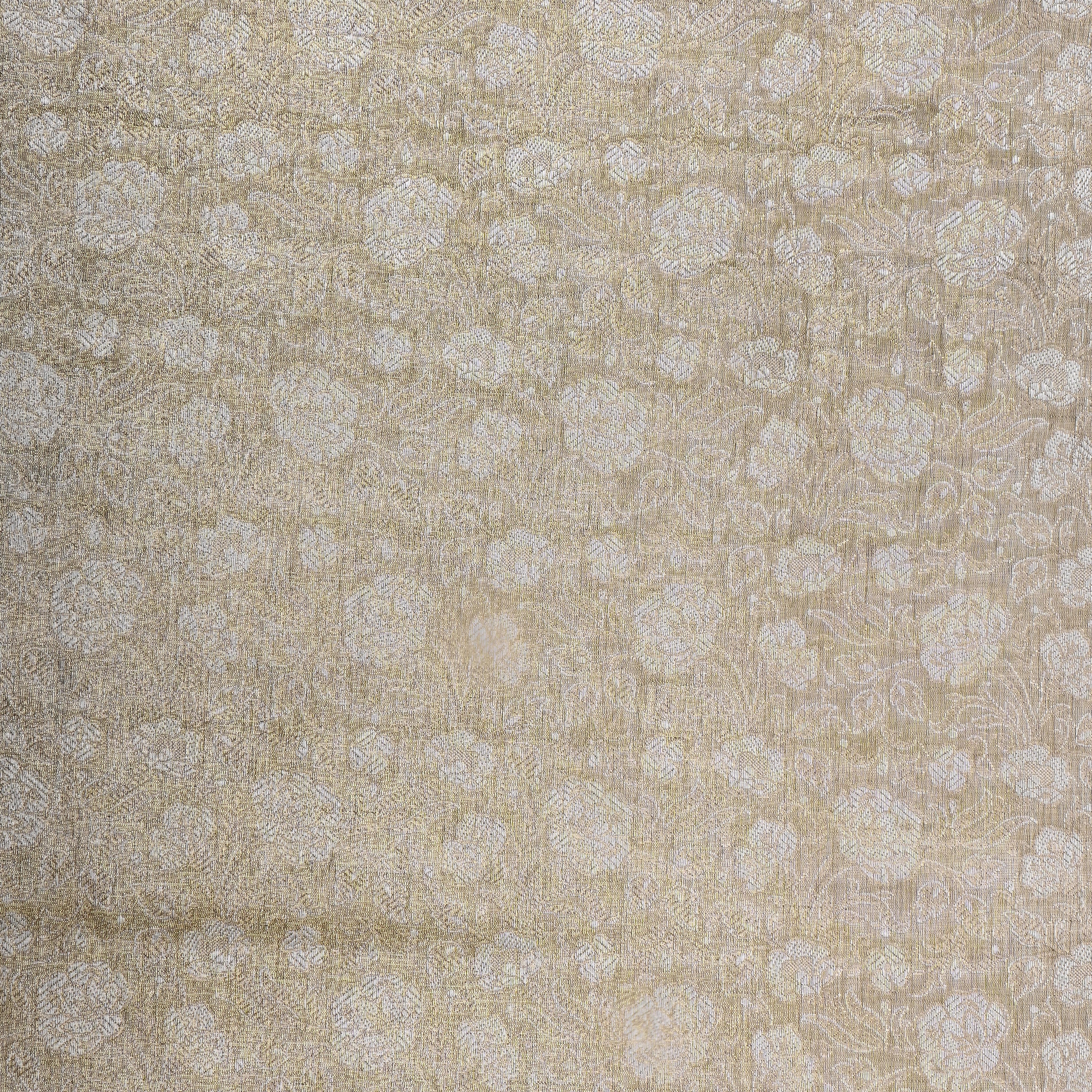 Golden Zari Weave Tissue Fabric