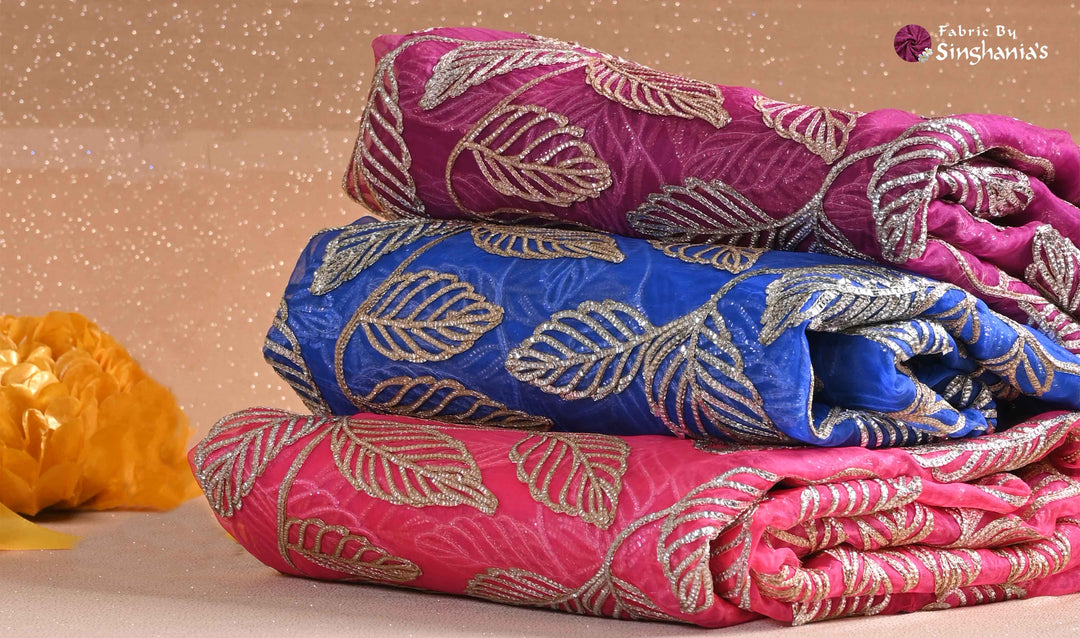 Gleaming Threads of Elegance: Discovering the Magic of Gota Patti Organza Fabric