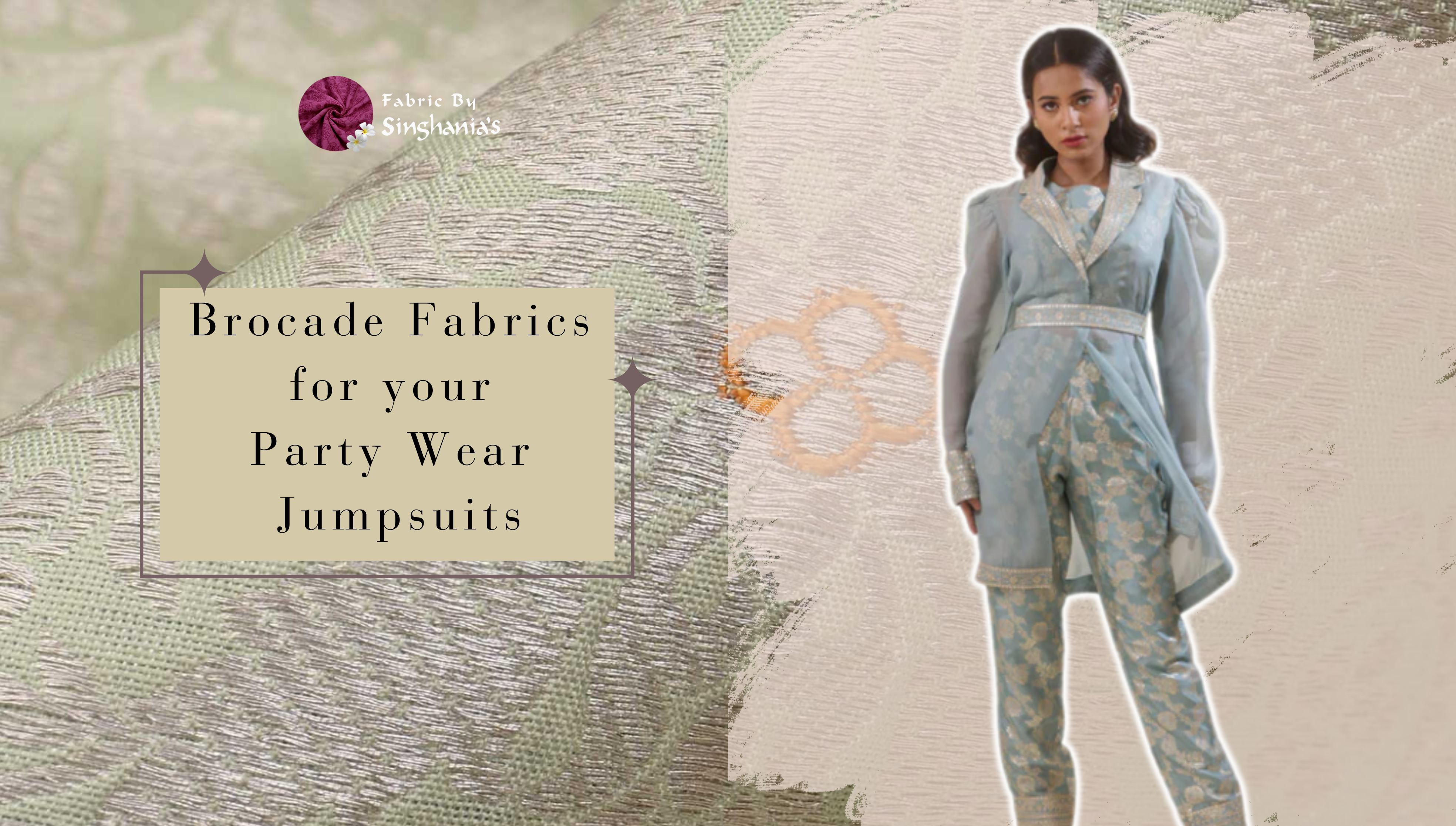 Brocade Fabrics for your Party Wear Jumpsuits