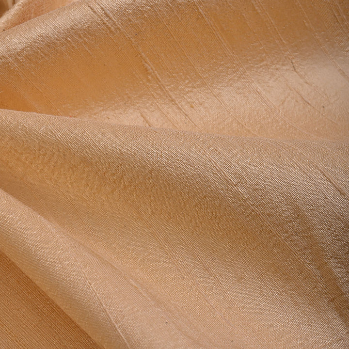 Cream Plain Raw Silk Fabric