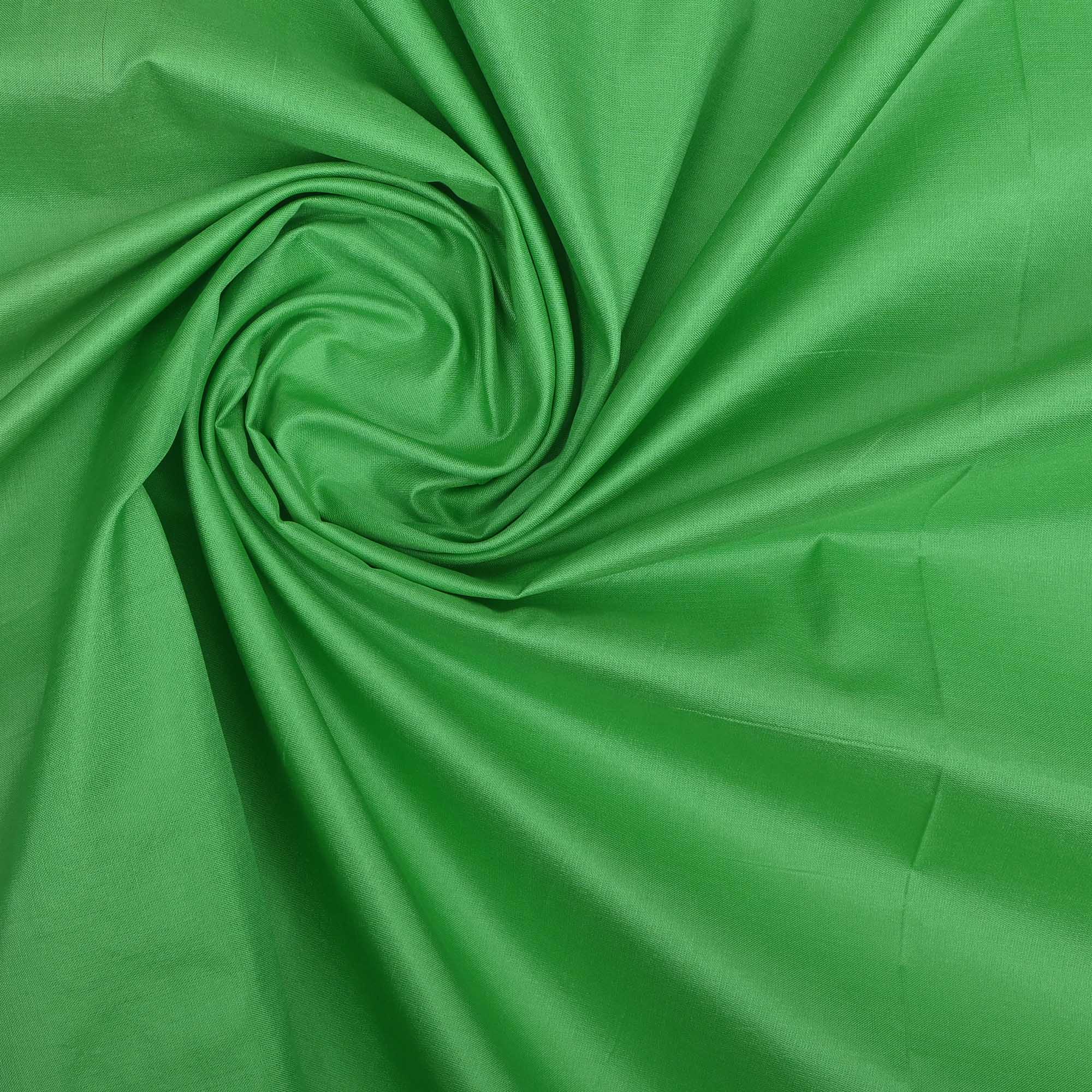 Pigment Green Plain Silk Fabric