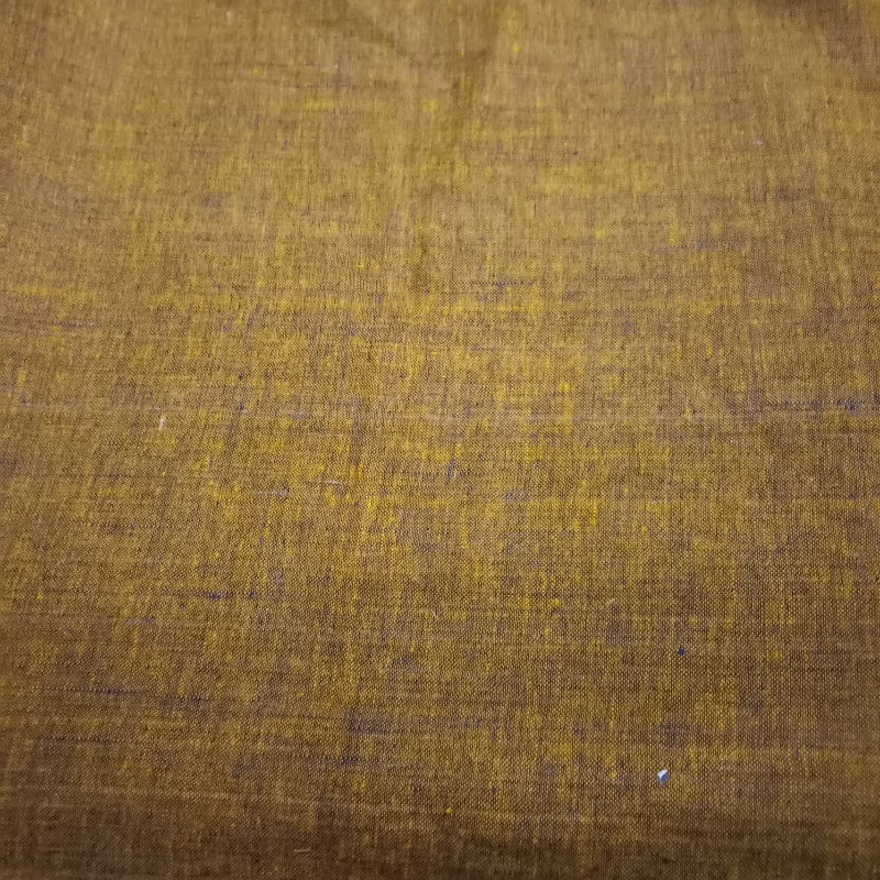 Russet Brown Linen Fabric