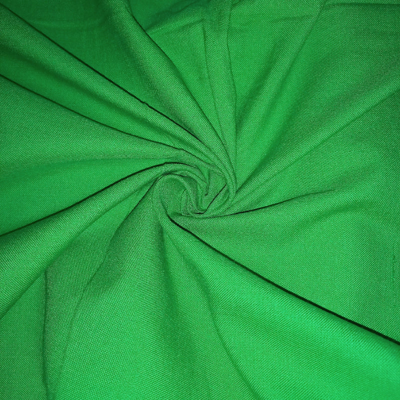 Emerald Green Plain Khadi Fabric