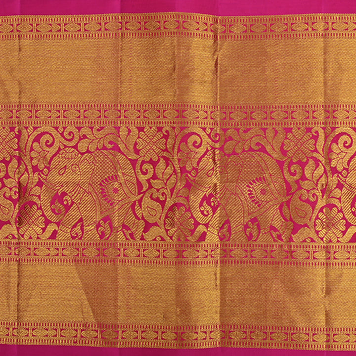 Magenta Purple Kanchi Silk Border