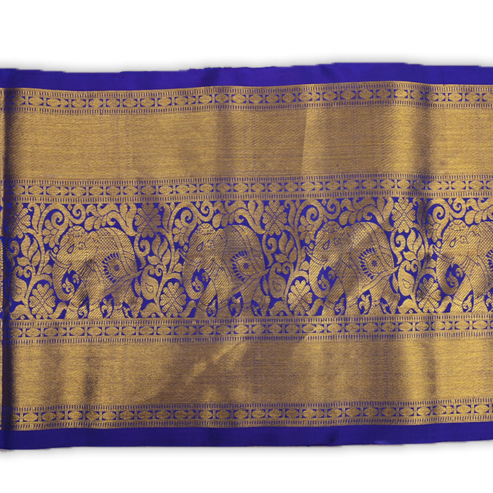 Royal Blue Kanchi Silk Border