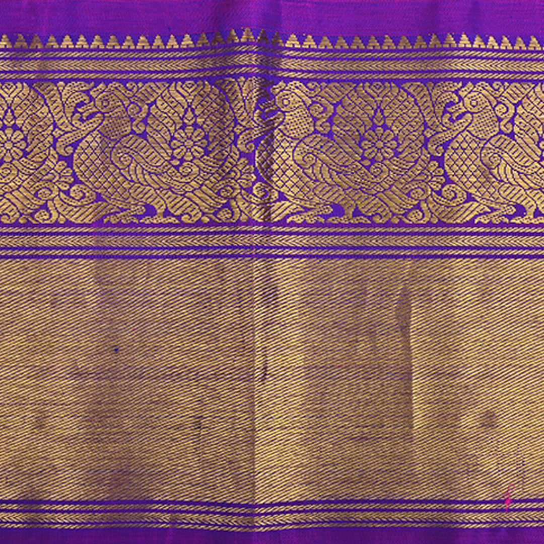 Violet Kanchi Silk Border