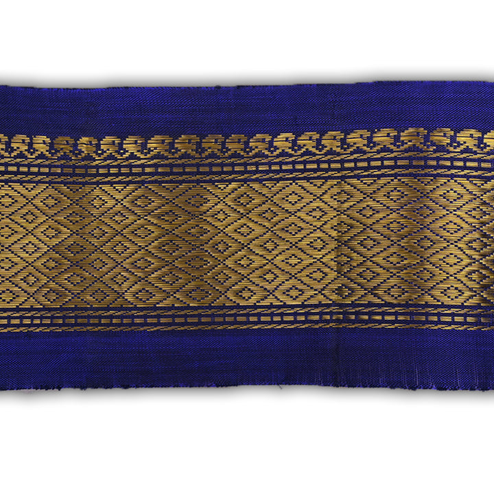 Royal Blue Kanchi Silk Border