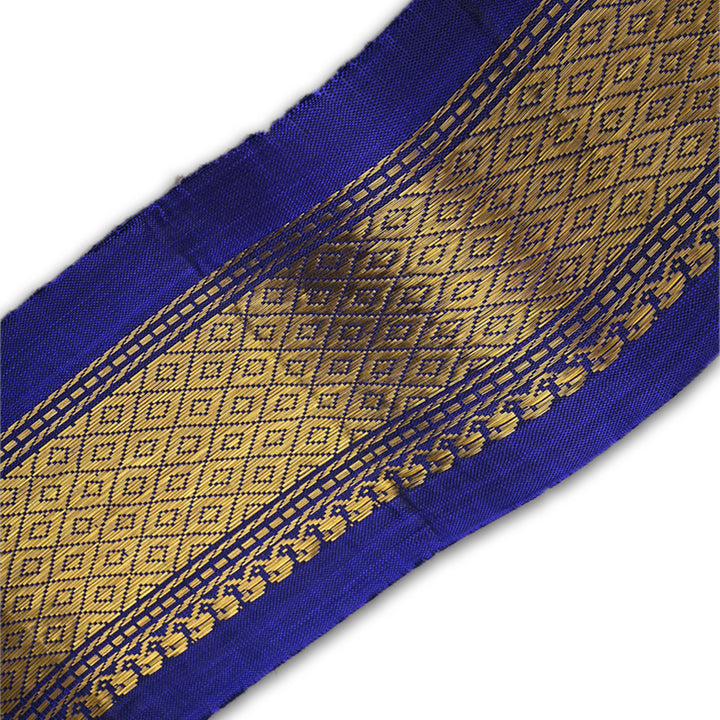 Royal Blue Kanchi Silk Border