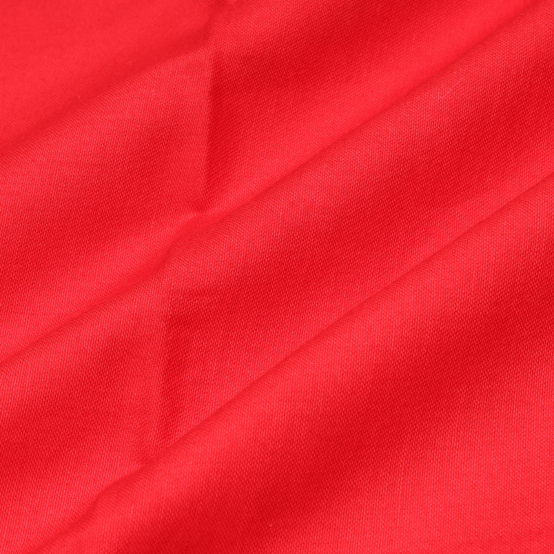 Imperial Red Plain Linen Fabric