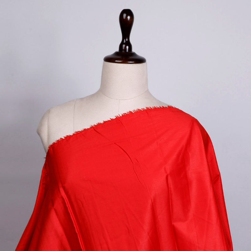 Imperial Red Plain Linen Fabric